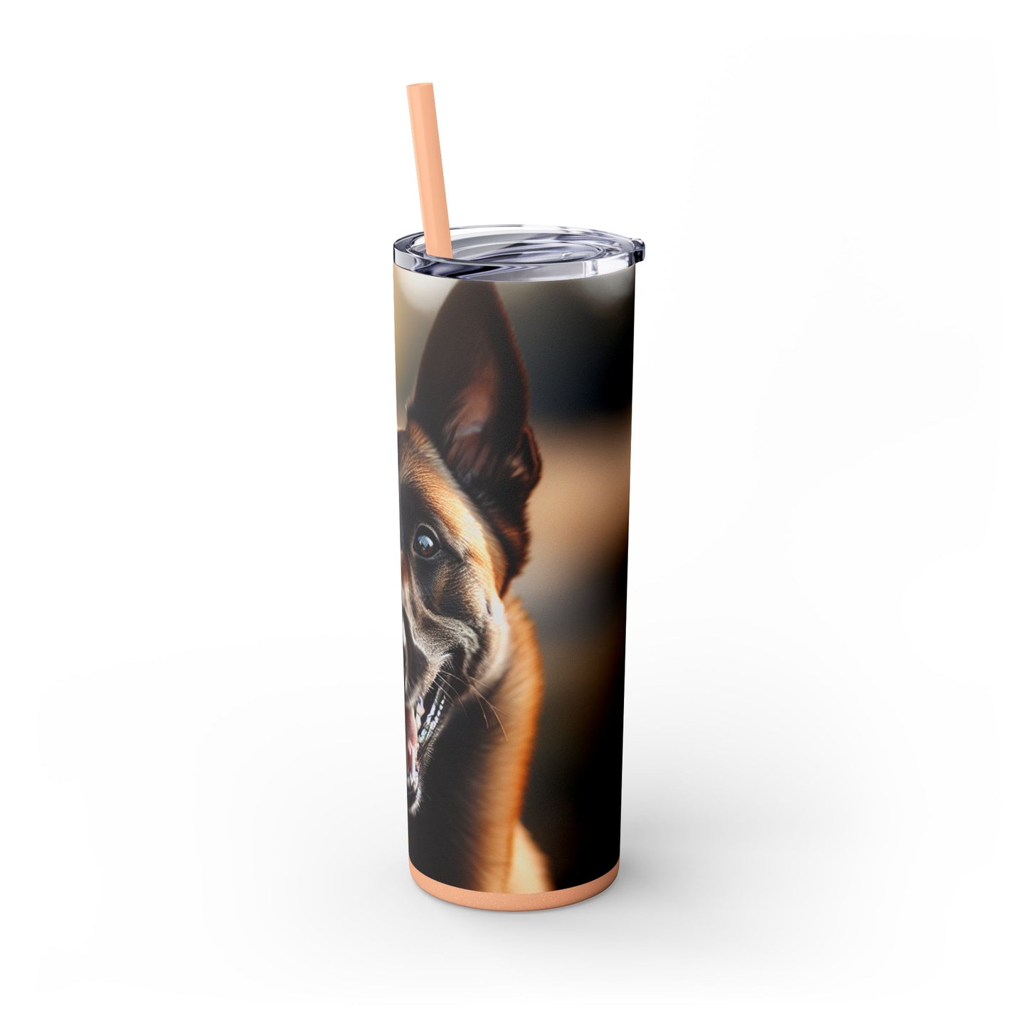Belgian Shepherd Dog Malinois Tumbler with Straw, 20oz