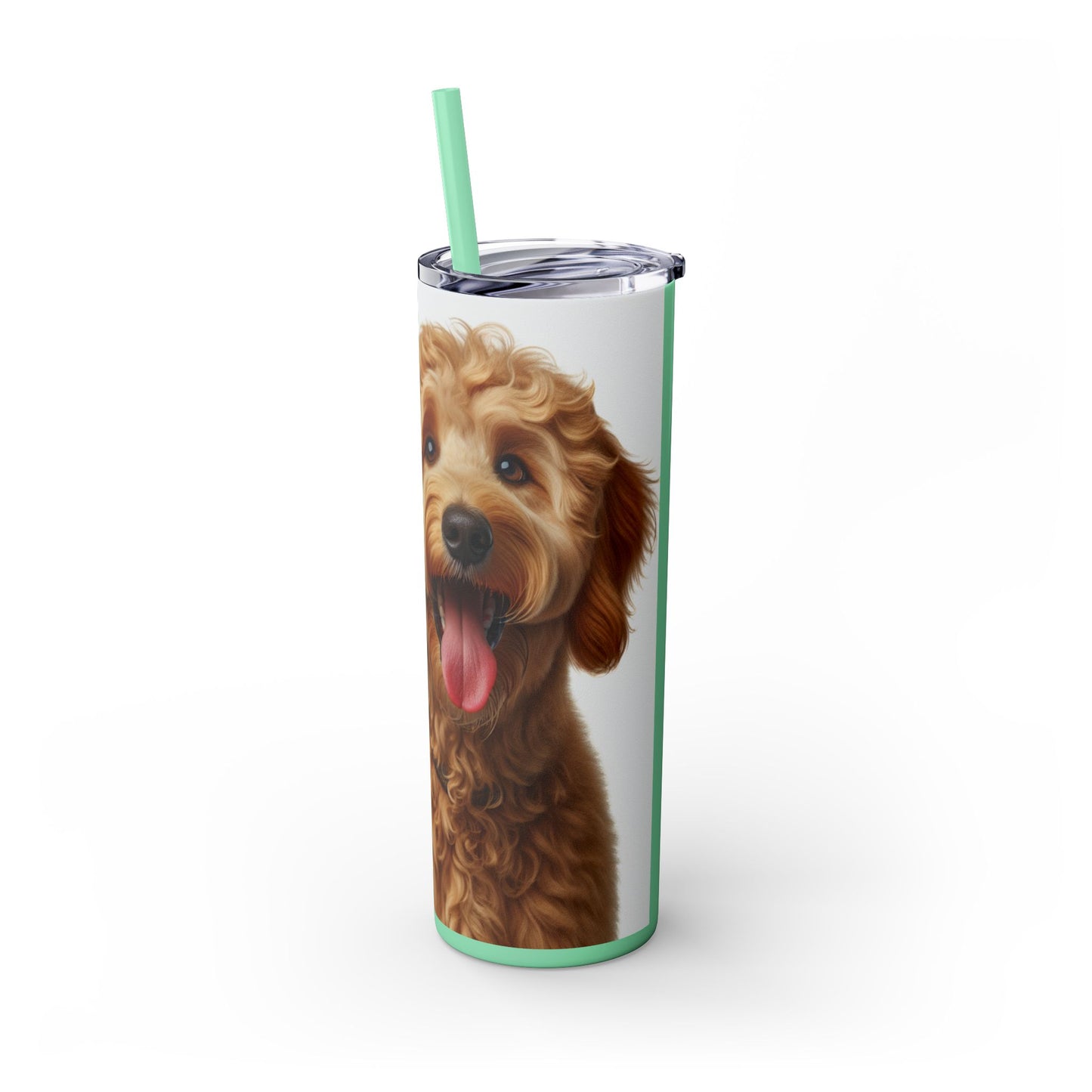 Goldendoodle Tumbler with Straw, 20oz