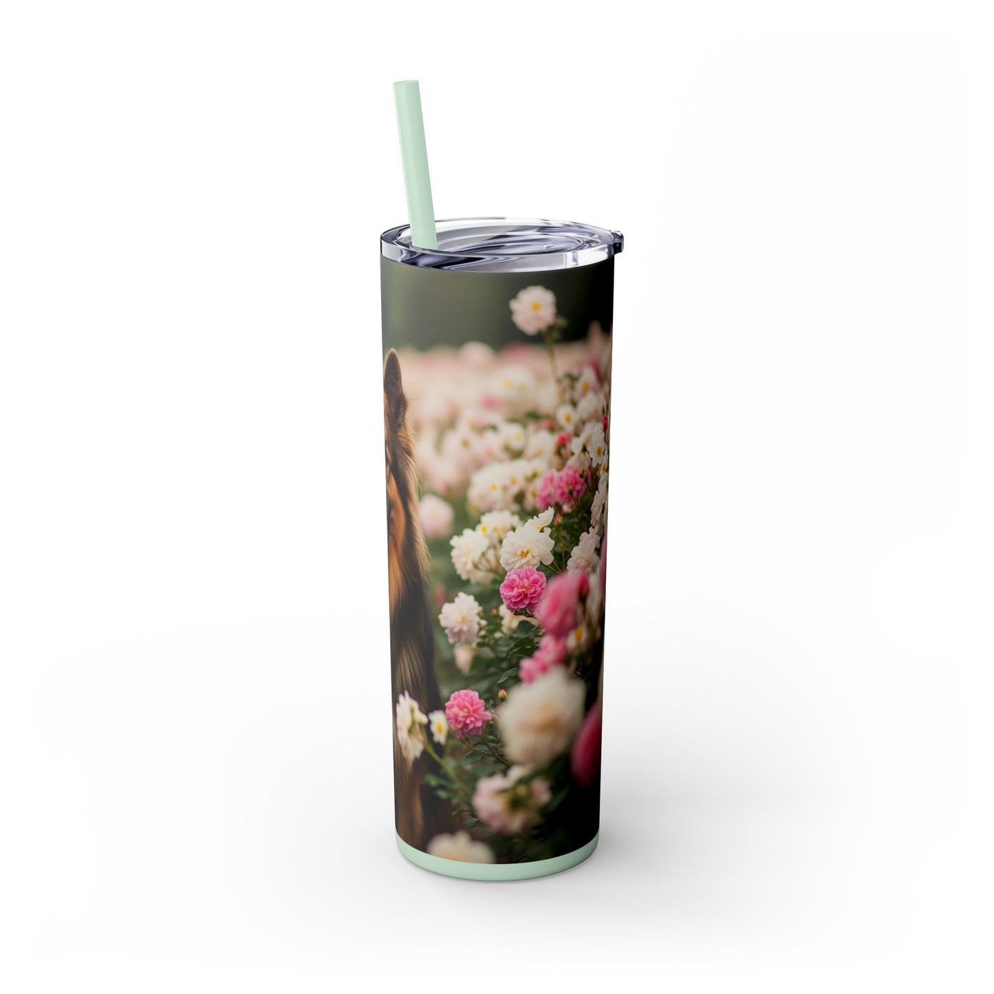 Bohemian Shepherd Tumbler with Straw, 20oz