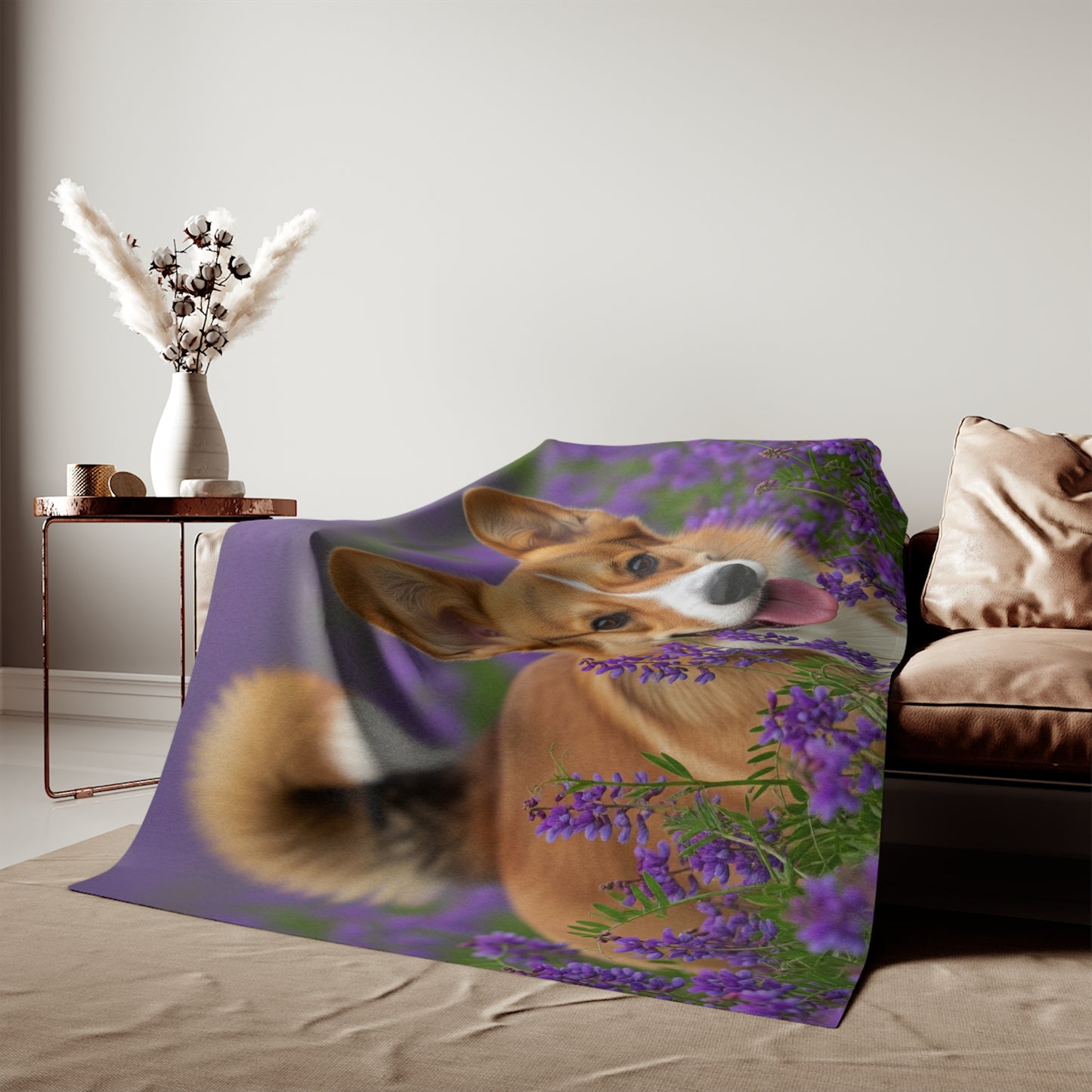 Cardigan Welsh Corgi Sweatshirt Blanket