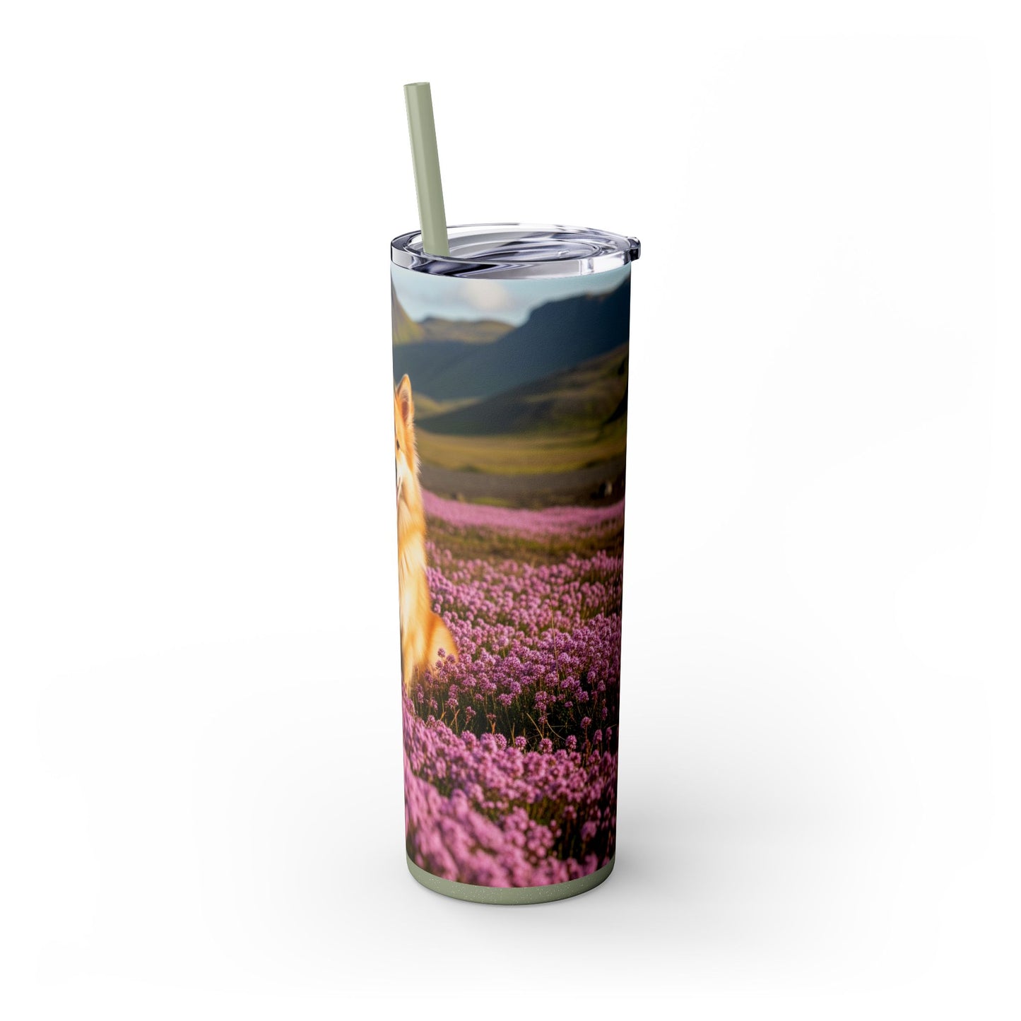 Icelandic Sheepdog Tumbler with Straw, 20oz