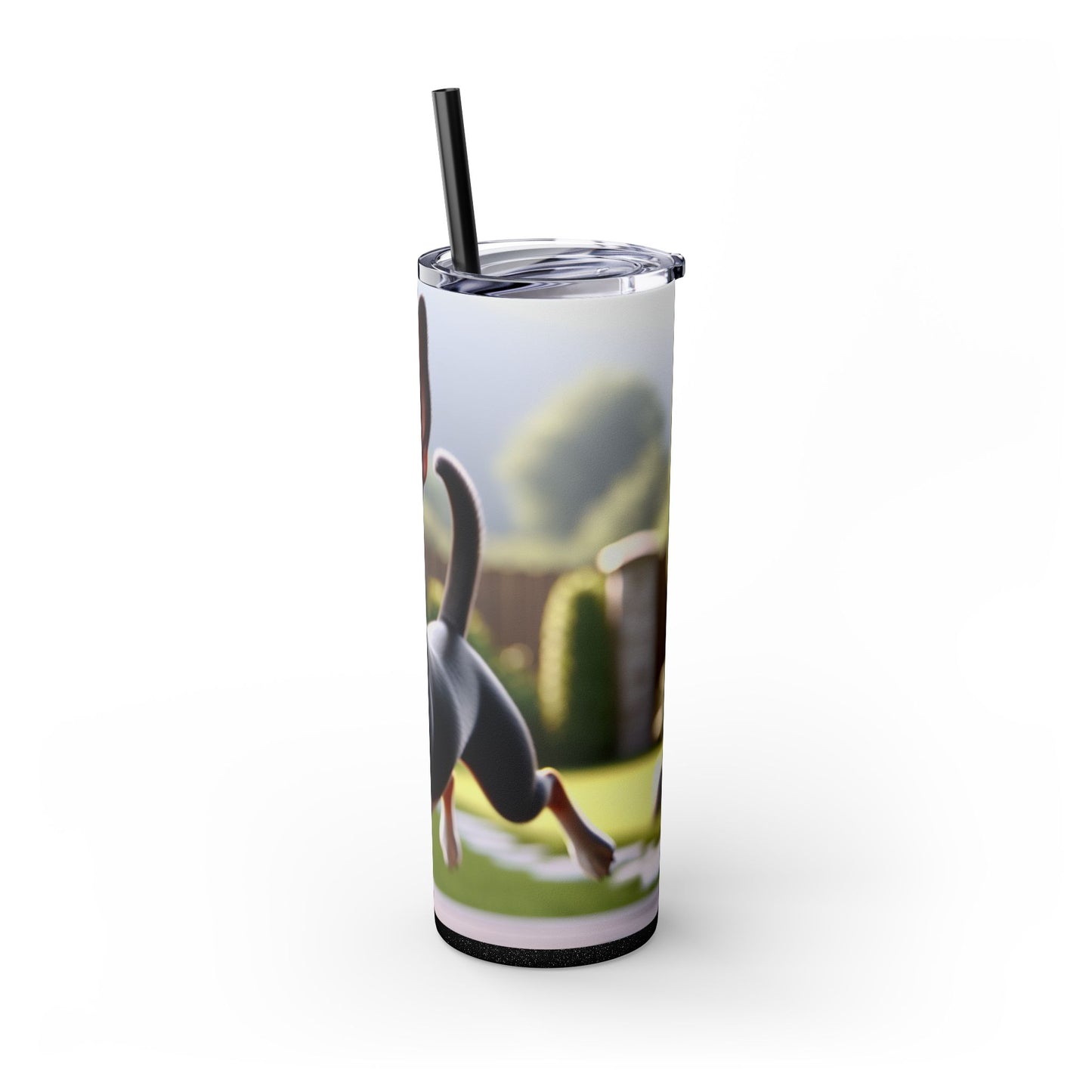Rat Terrier Tumbler with Straw, 20oz