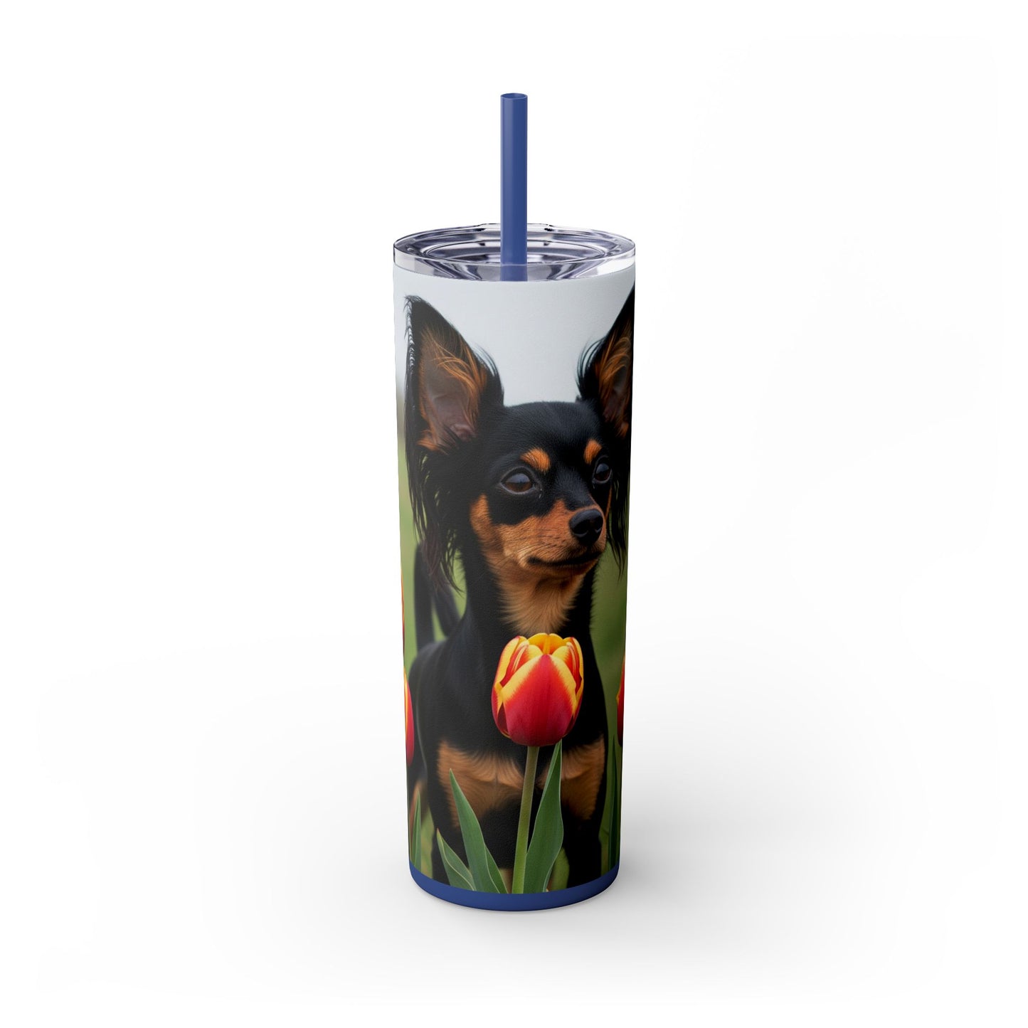 Russian Toy Skinny Tumbler with Straw, 20oz