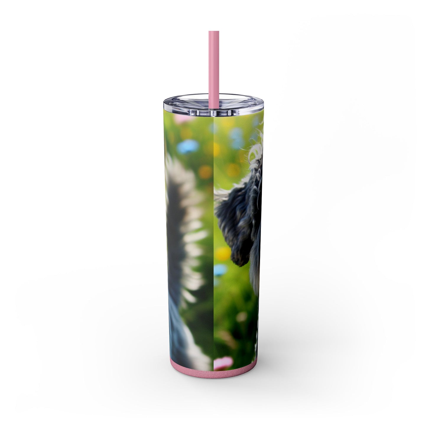 Kerry Blue Terrier Tumbler with Straw, 20oz