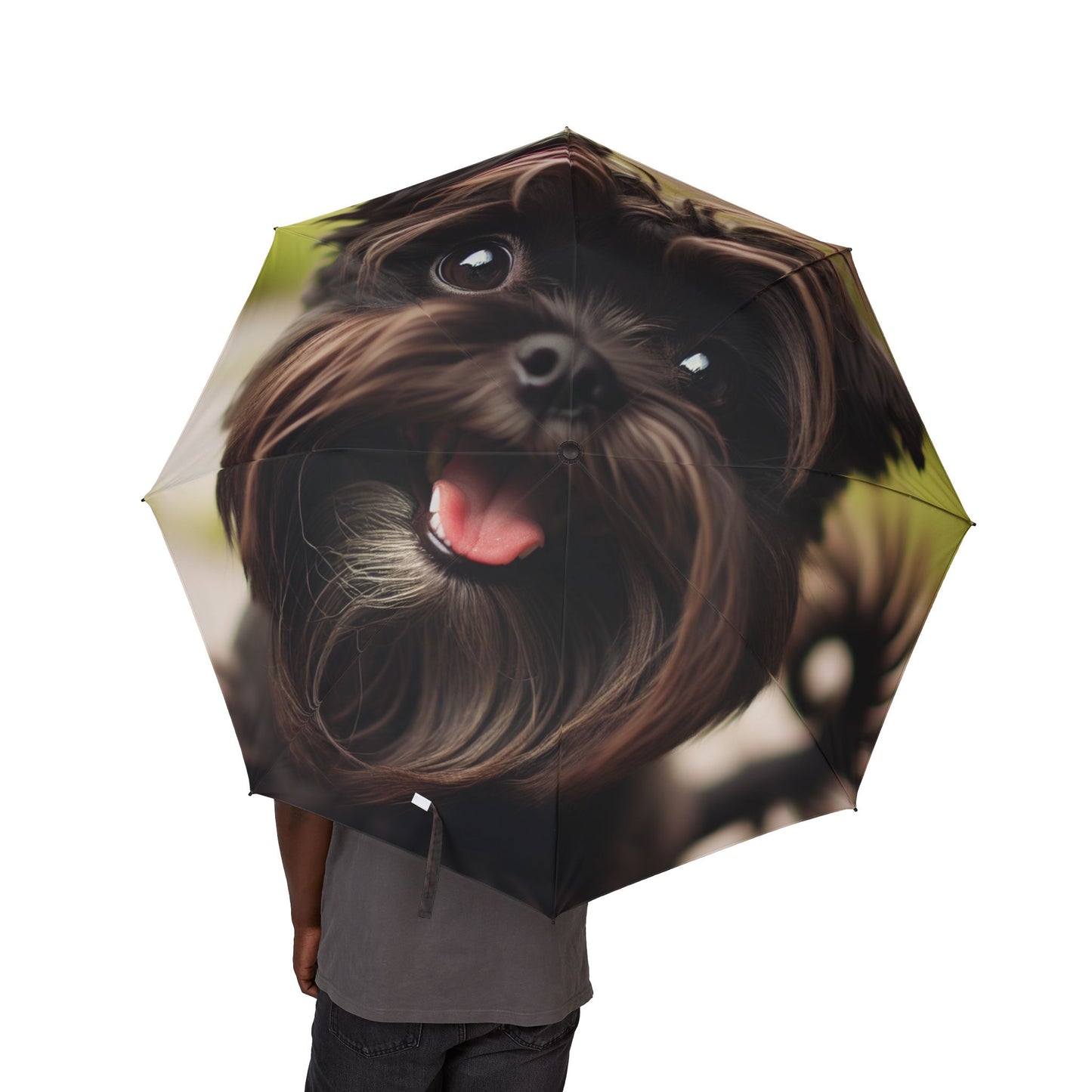 Affenpinscher Semi-Automatic Foldable Umbrella