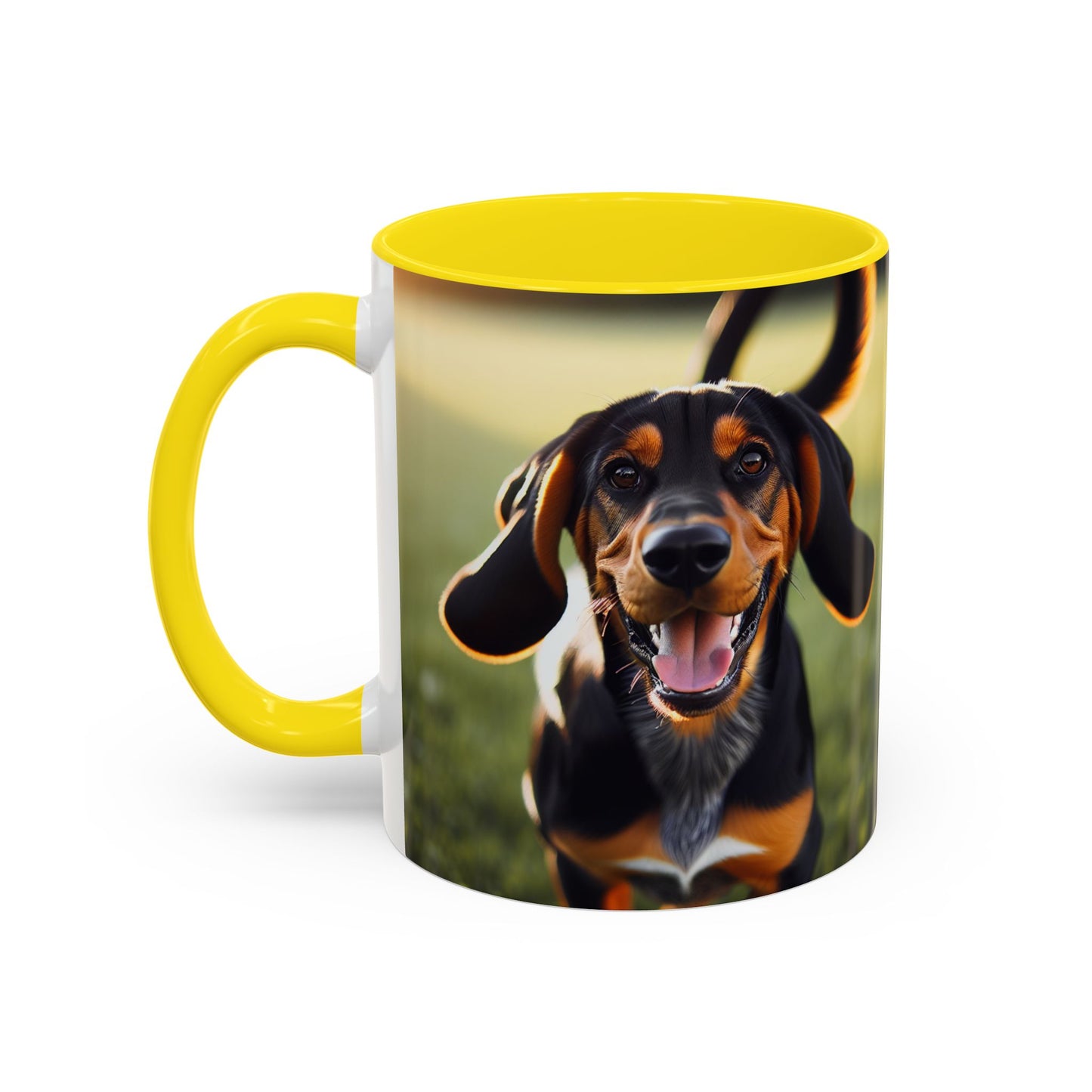 Black and Tan Coonhound Accent Coffee Mug - Perfect Gift for Dog Lovers