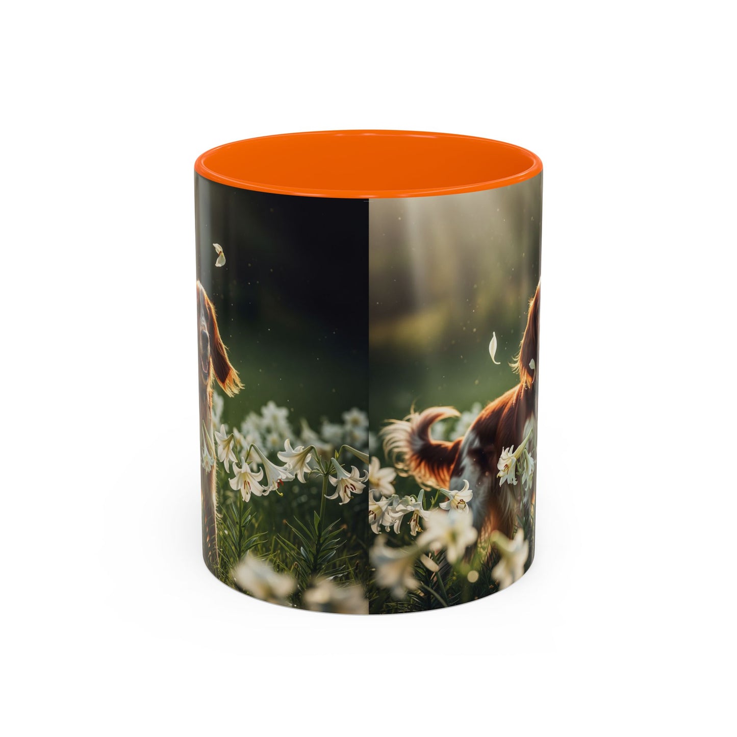 Irish Red and White Setter Accent Coffee Mug - Perfect Gift for Dog Lovers