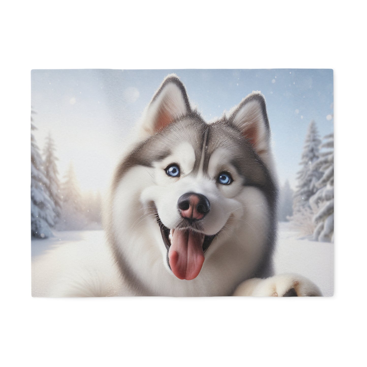 Siberian Husky Sweatshirt Blanket