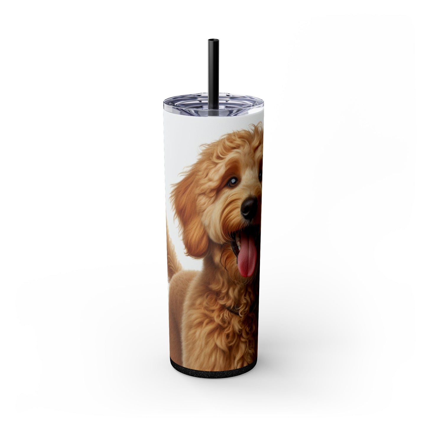 Goldendoodle Tumbler with Straw, 20oz