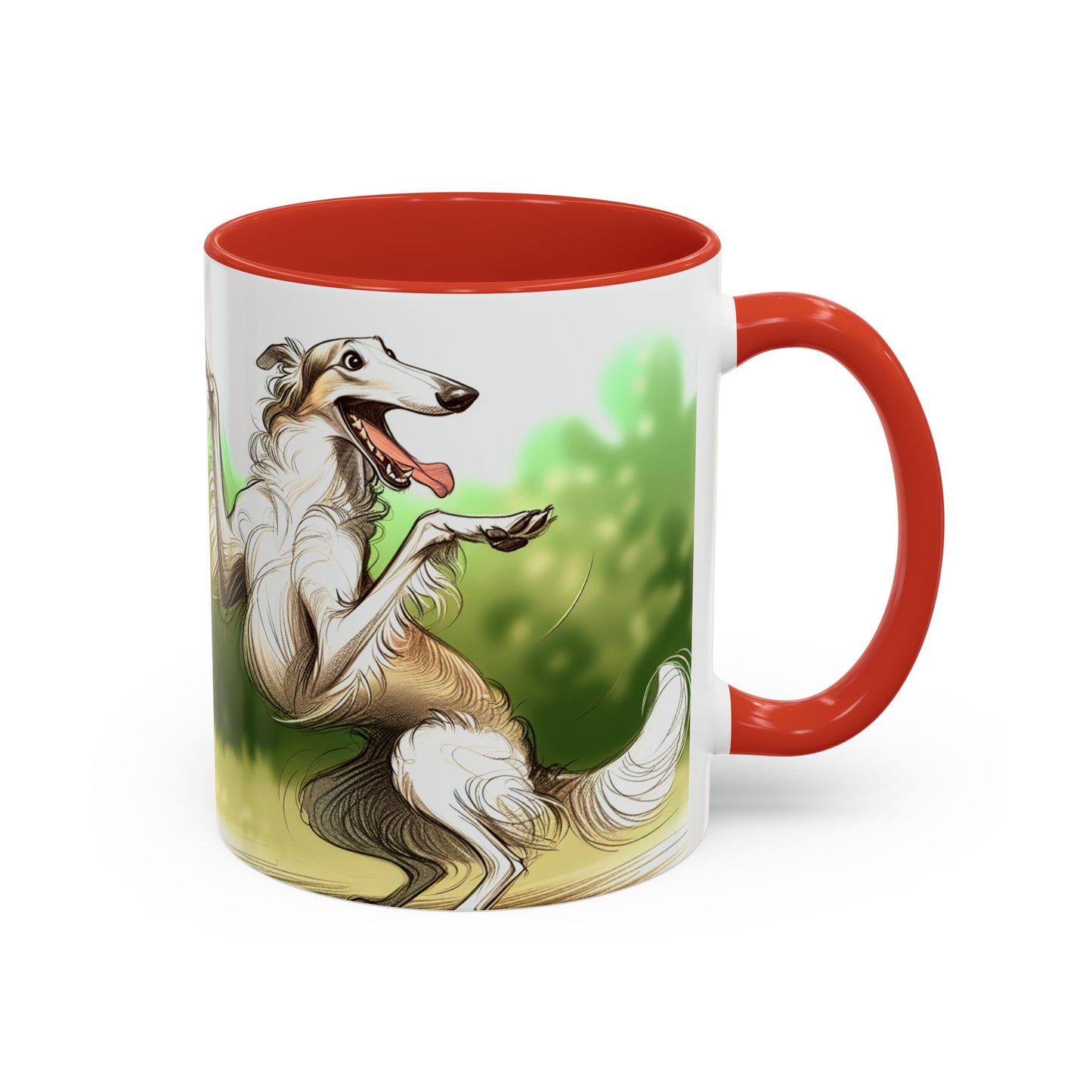 Borzoi Accent Coffee Mug - Perfect Gift for Dog Lovers