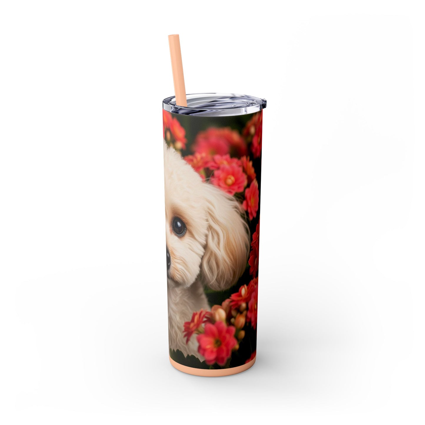 Miniature Poodle Tumbler with Straw, 20oz