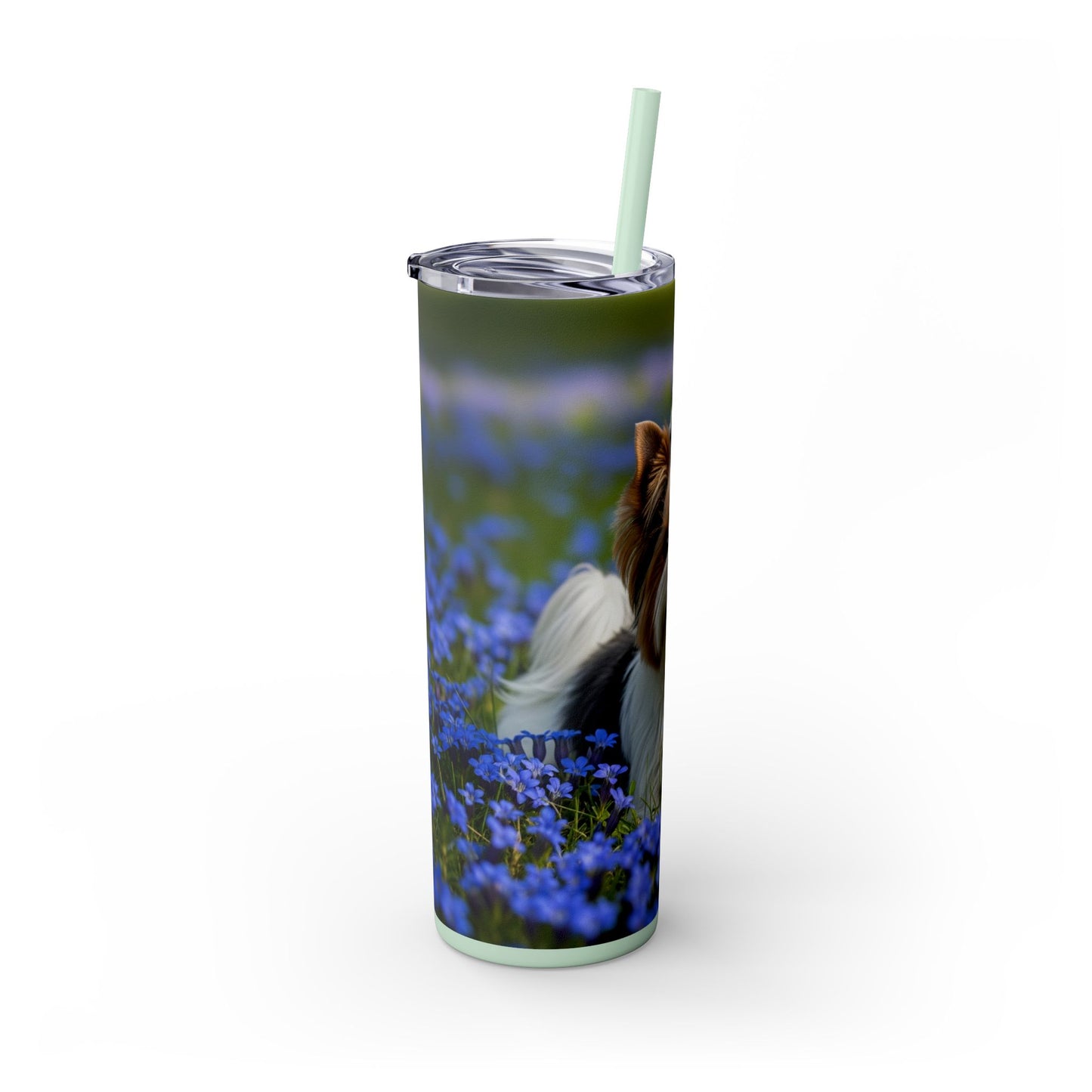 Biewer Terrier Tumbler with Straw, 20oz