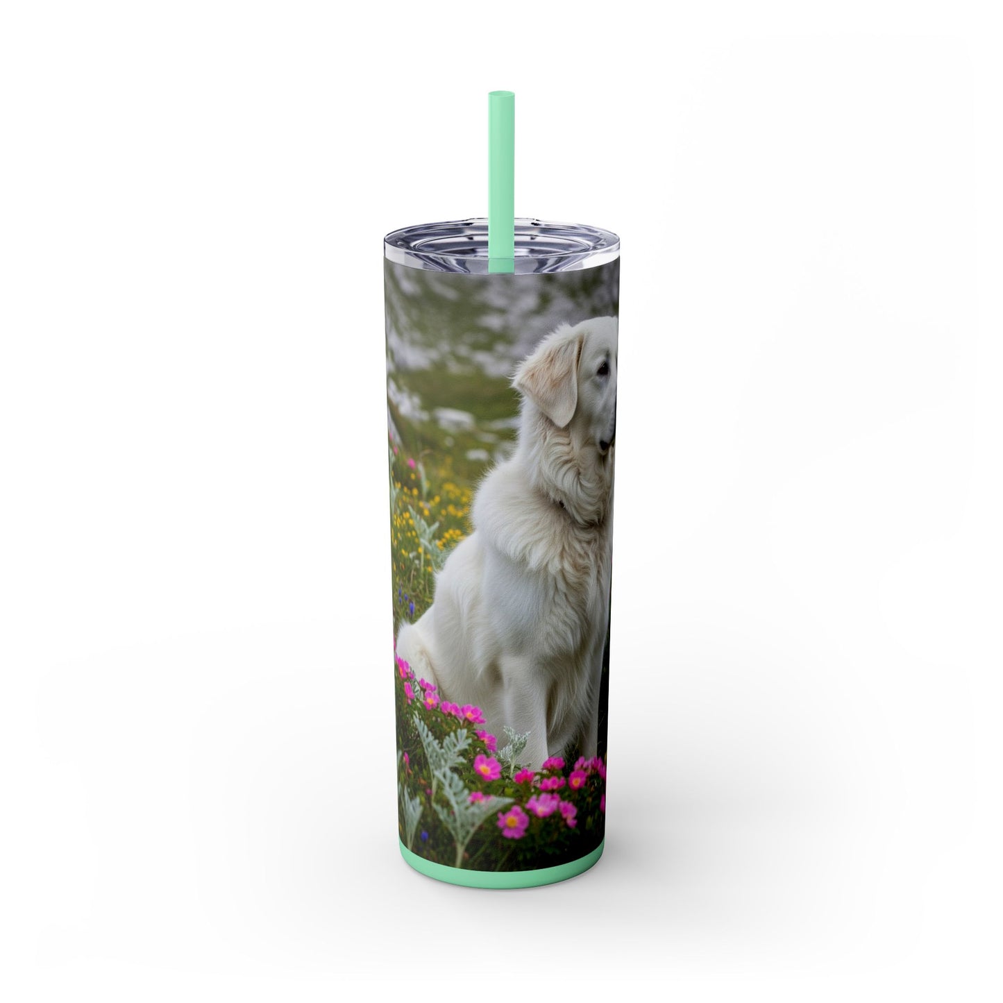 Slovensky Cuvac Tumbler with Straw, 20oz