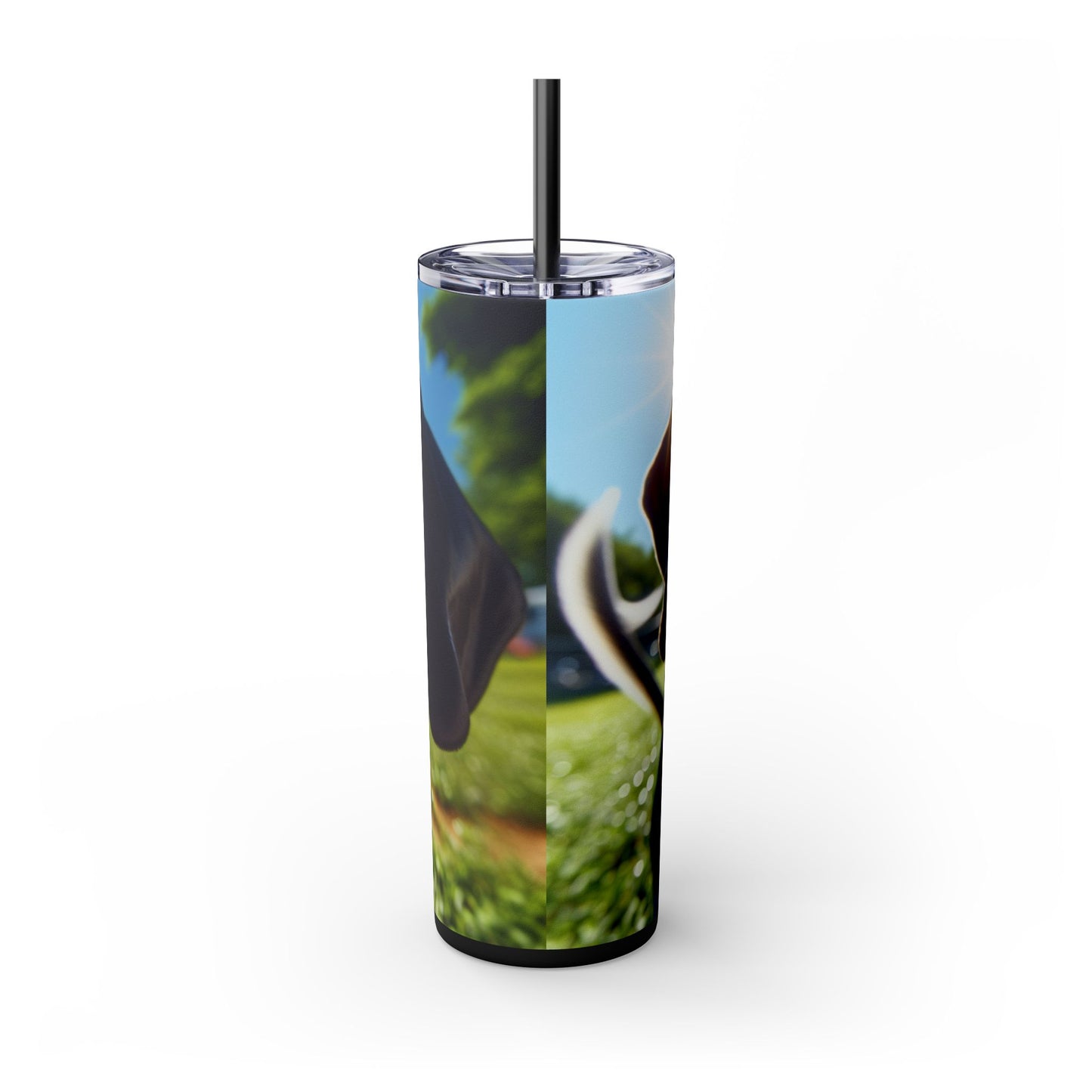 Bluetick Coonhound Tumbler with Straw, 20oz