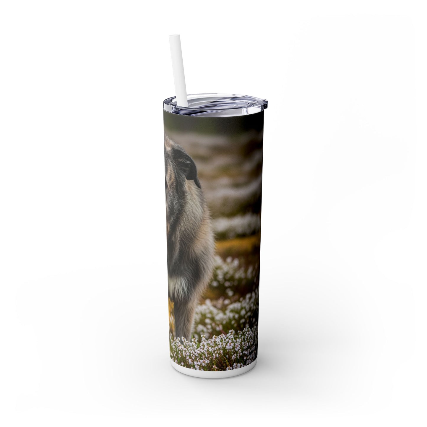 Irish Wolfhound Tumbler with Straw, 20oz