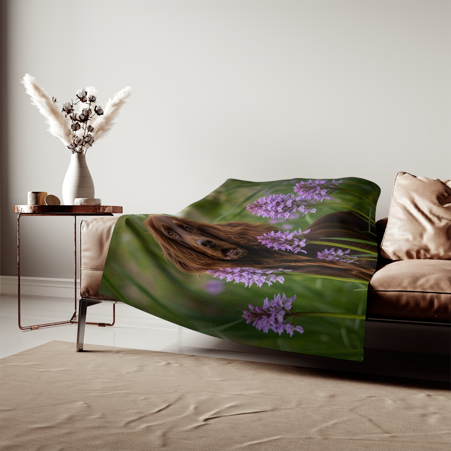 Pont-Audemer Spaniel Sweatshirt Blanket