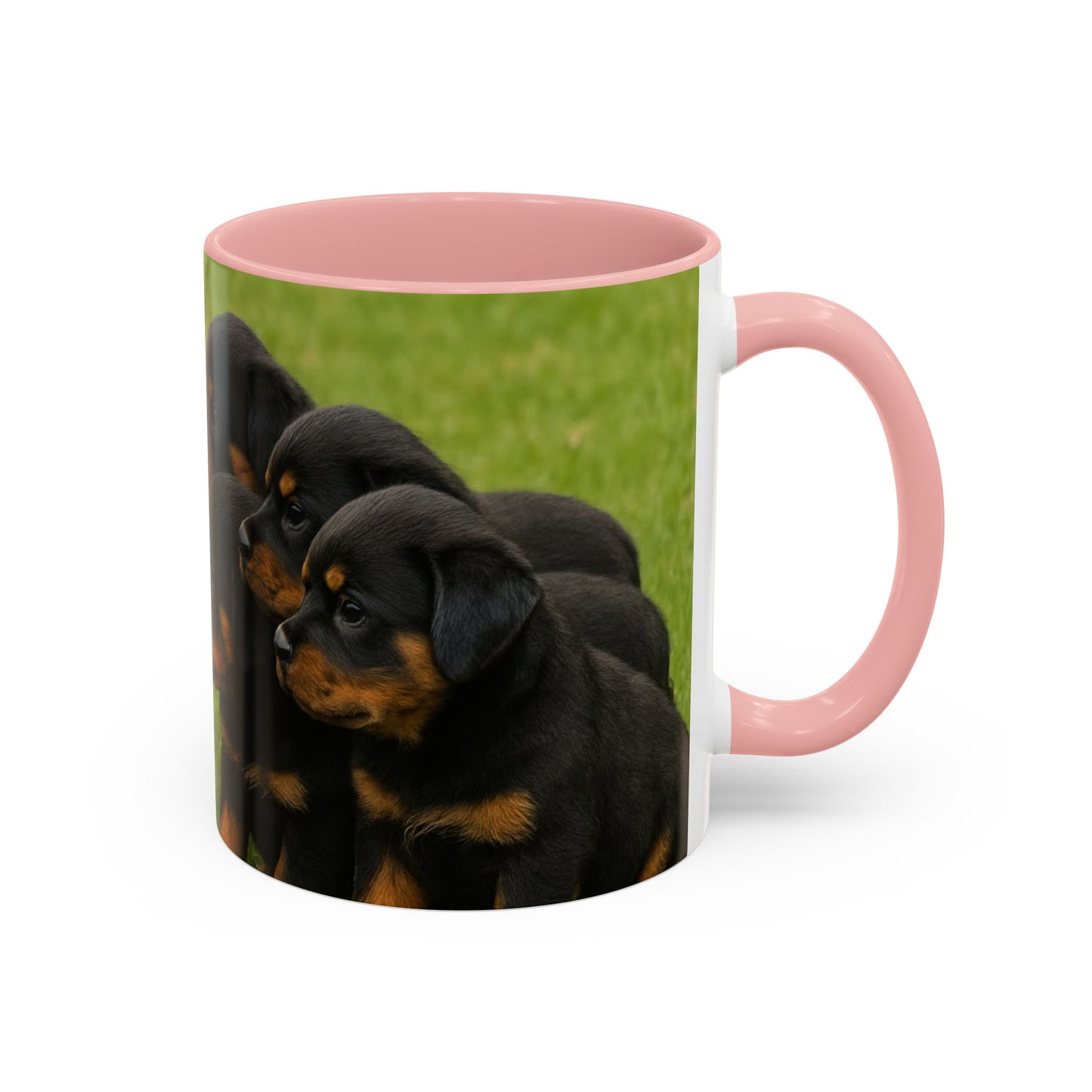 Rottweiler puppies Accent Coffee Mug - Perfect Gift for Dog Lovers