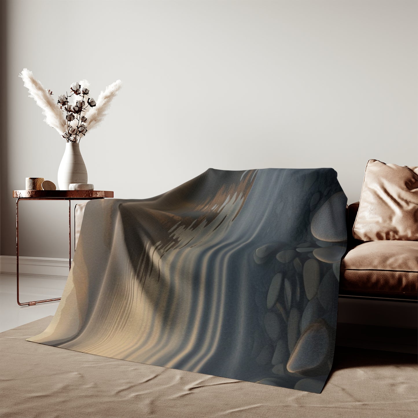 Ripple in a Mountain Lake Sweatshirt Blanket