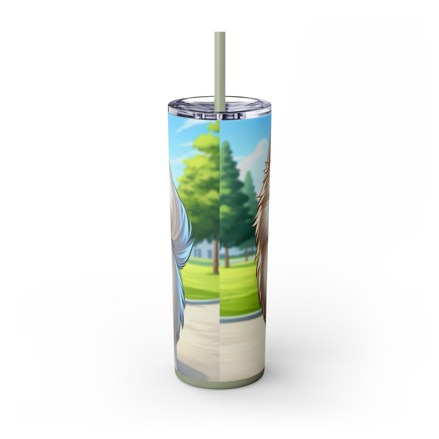 Indian Spitz Tumbler with Straw, 20oz