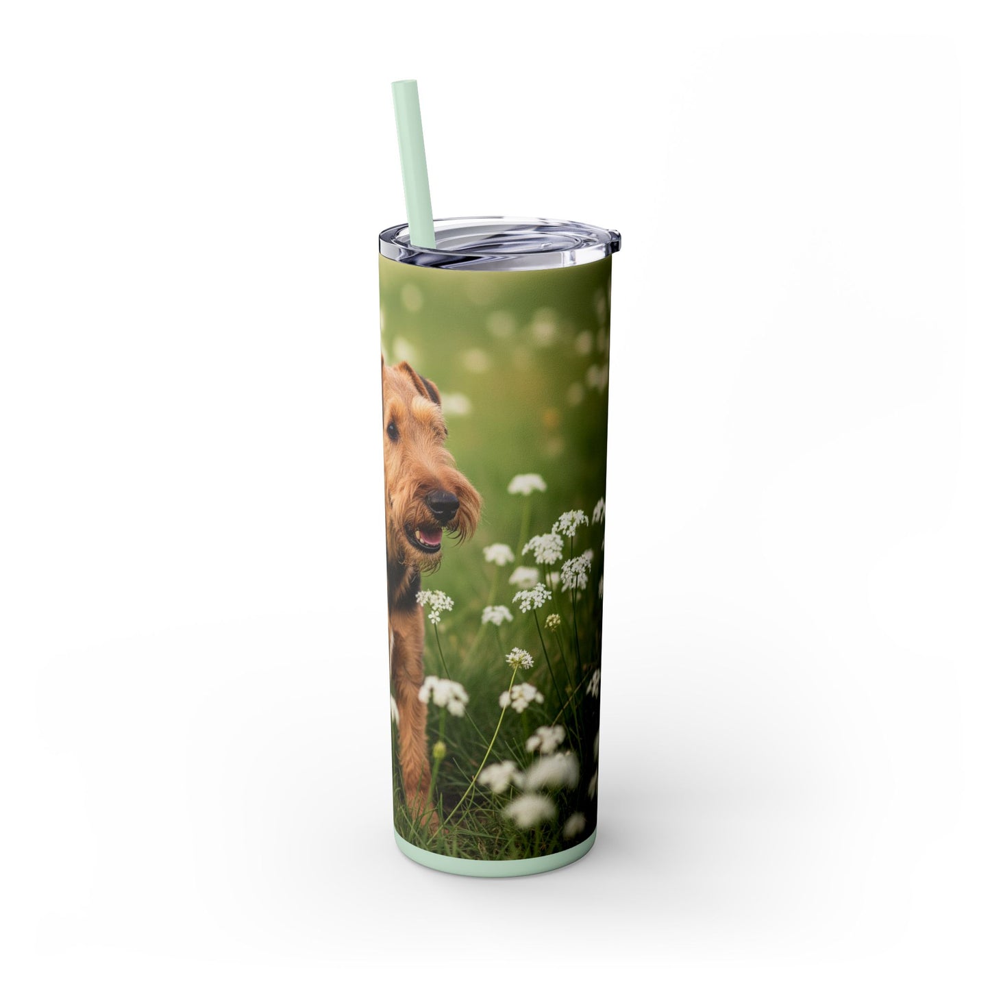 Lakeland Terrier Tumbler with Straw, 20oz