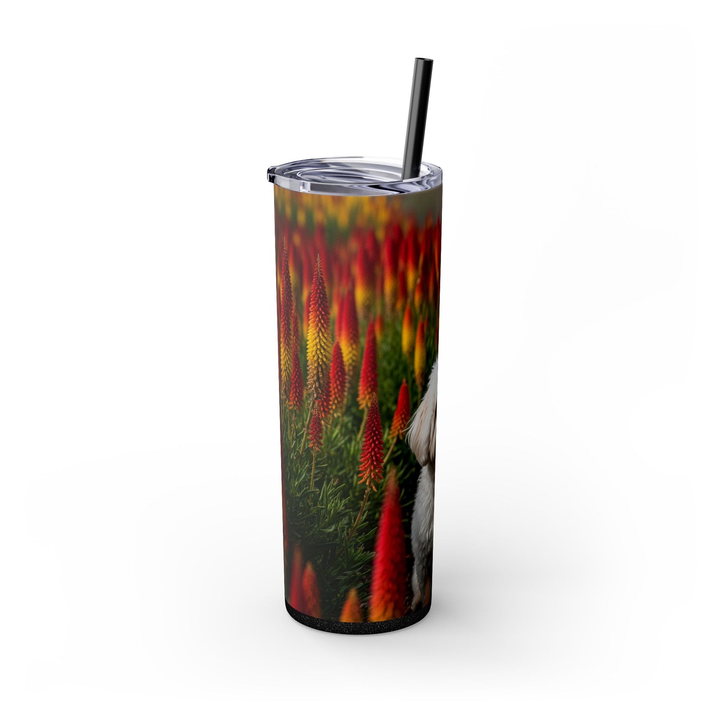 Bichonpoo Tumbler with Straw, 20oz