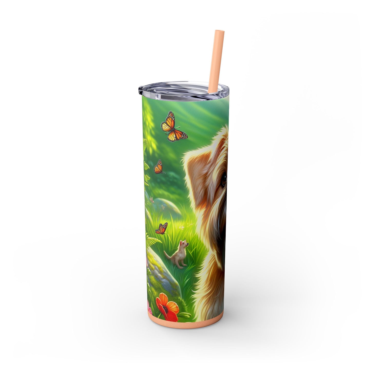 Glen of Imaal Terrier Tumbler with Straw, 20oz
