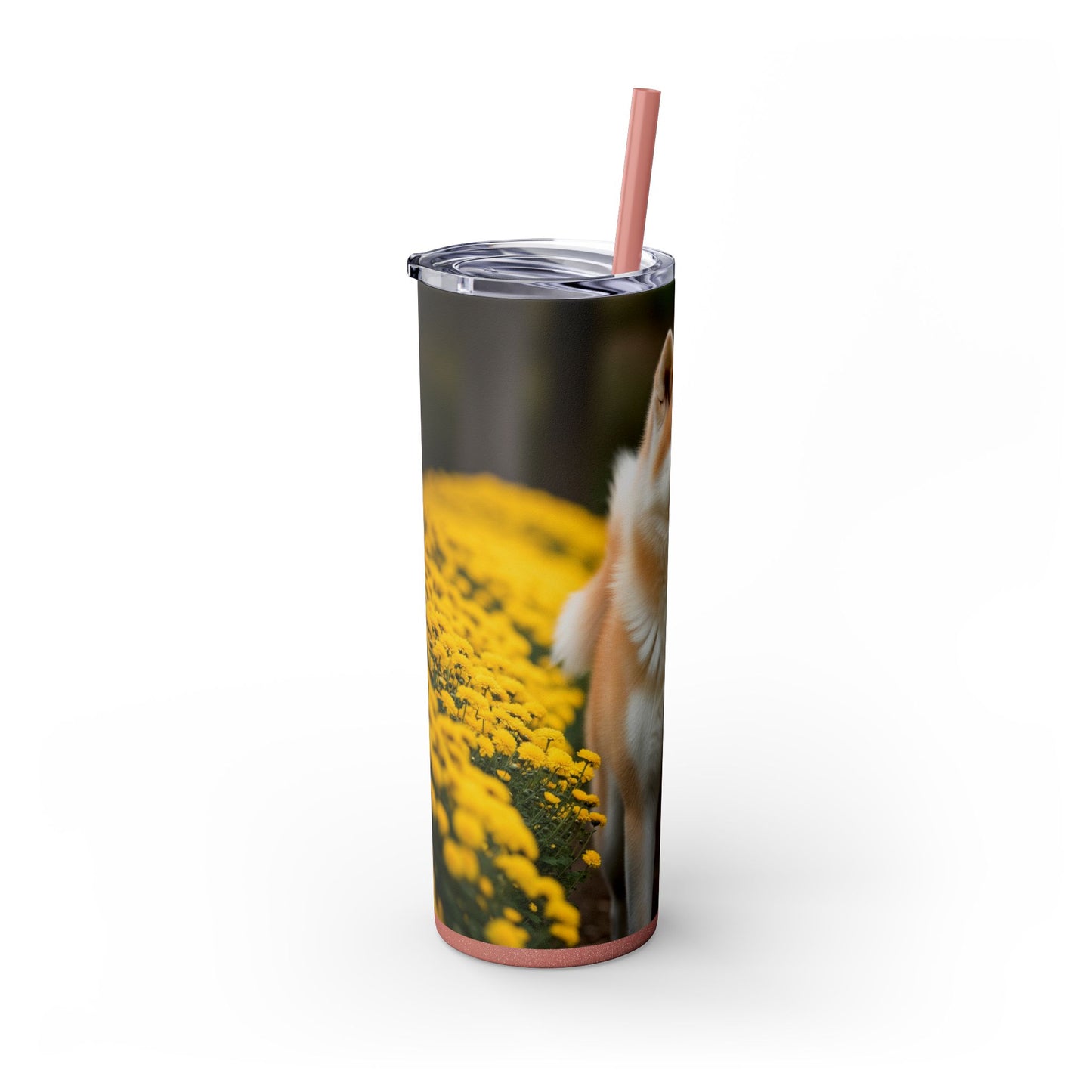 Japanese Akitainu Tumbler with Straw, 20oz
