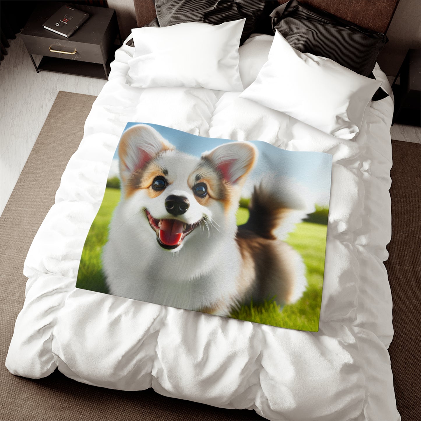 Welsh Corgi Cardigan Sweatshirt Blanket