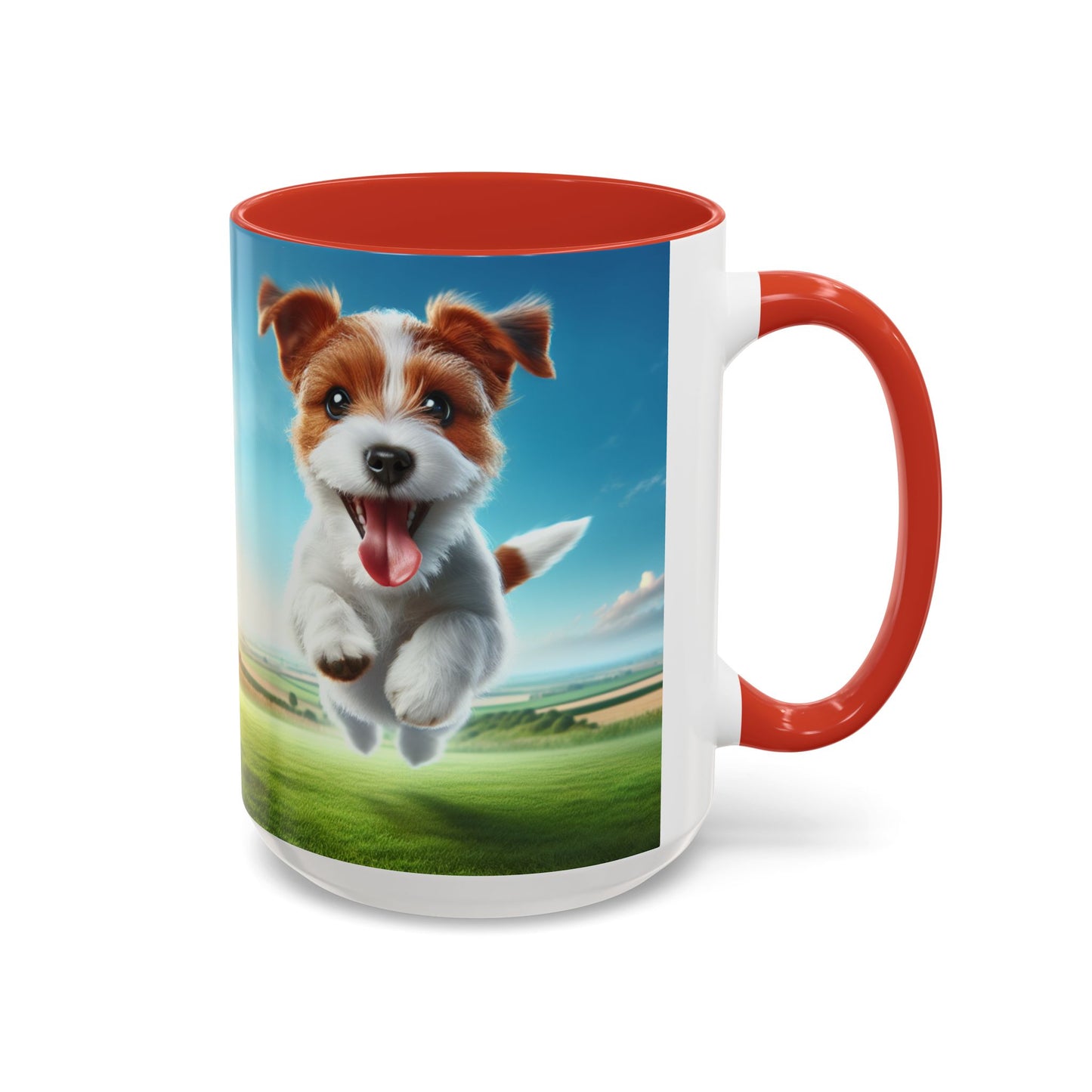 Russell Terrier Accent Coffee Mug - Perfect Gift for Dog Lovers