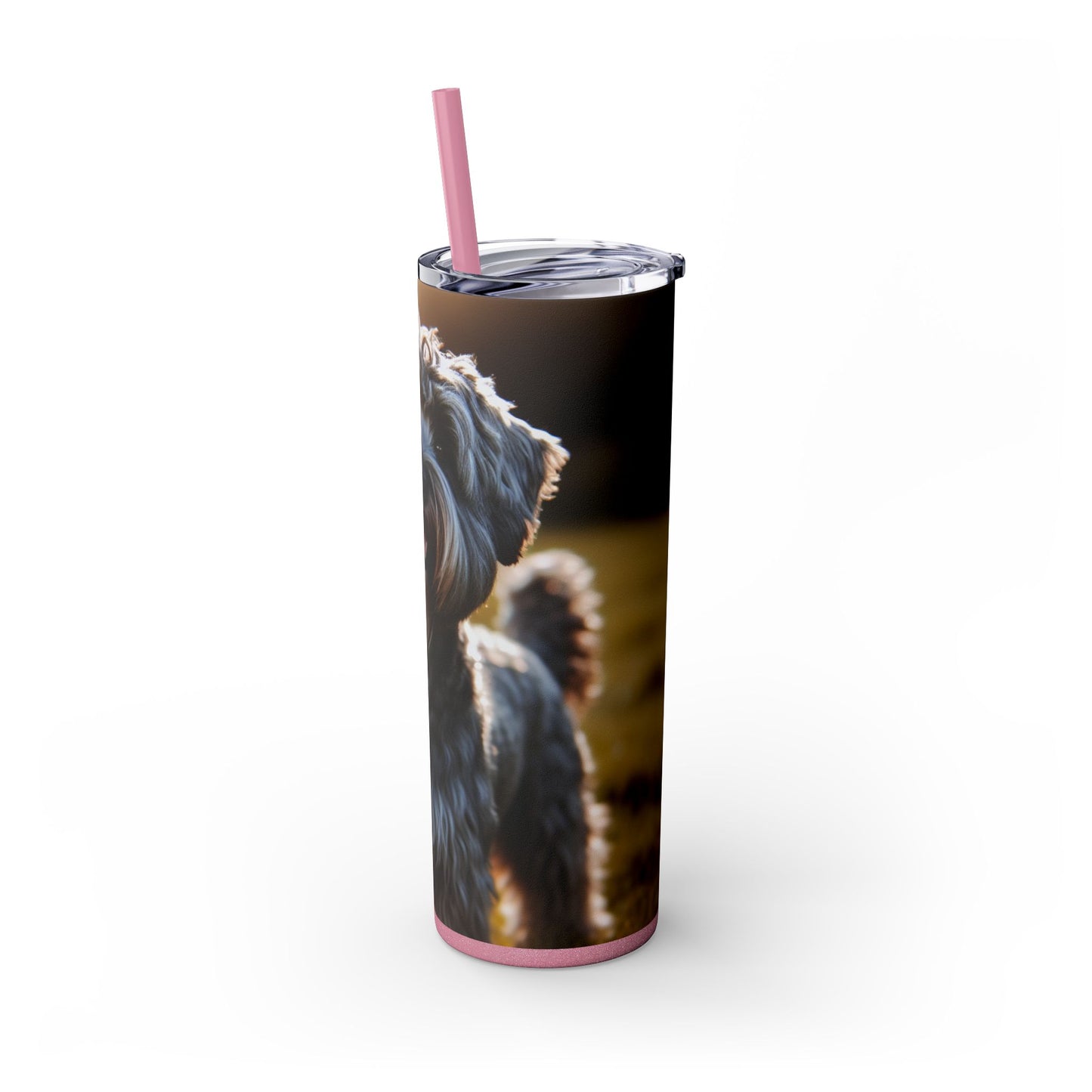 Vaso con pajita de Cesky Terrier, 20 oz