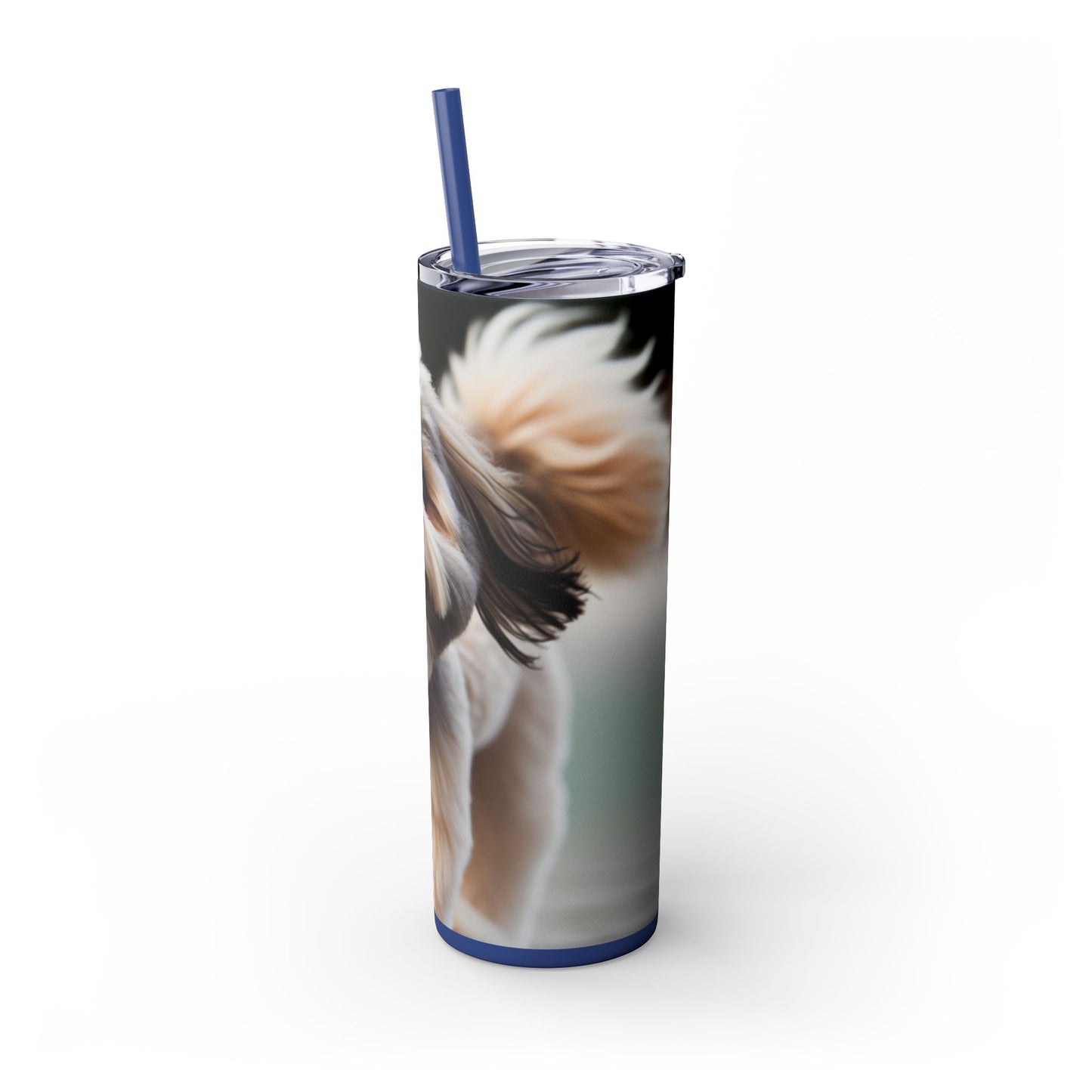 Lowchen Tumbler with Straw, 20oz