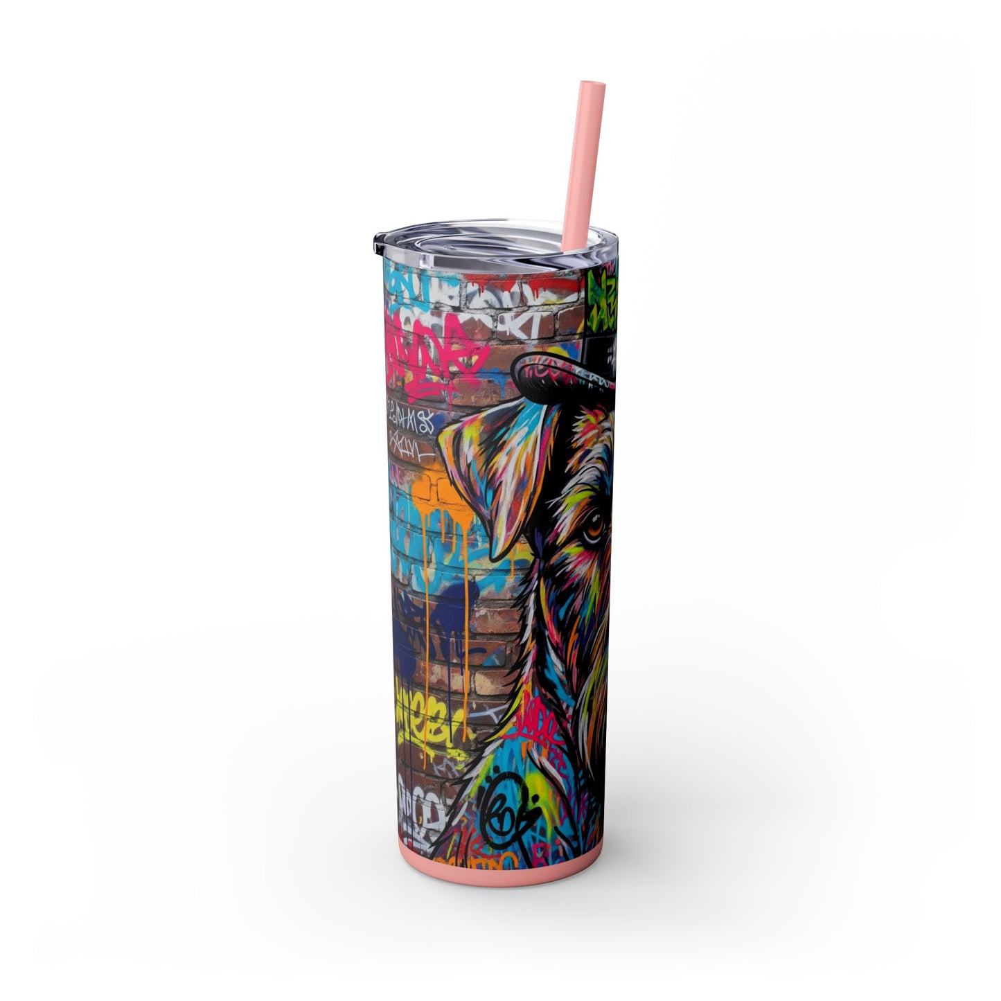 Teddy Roosevelt Terrier Tumbler with Straw, 20oz