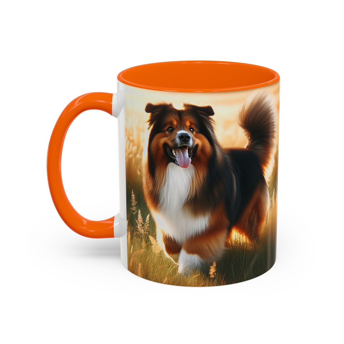 Bohemian Shepherd Accent Coffee Mug - Perfect Gift for Dog Lovers