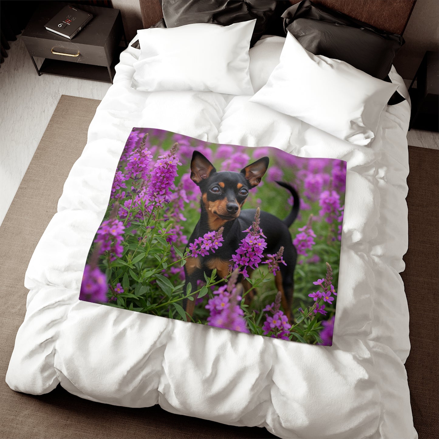 English Toy Terrier Sweatshirt Blanket