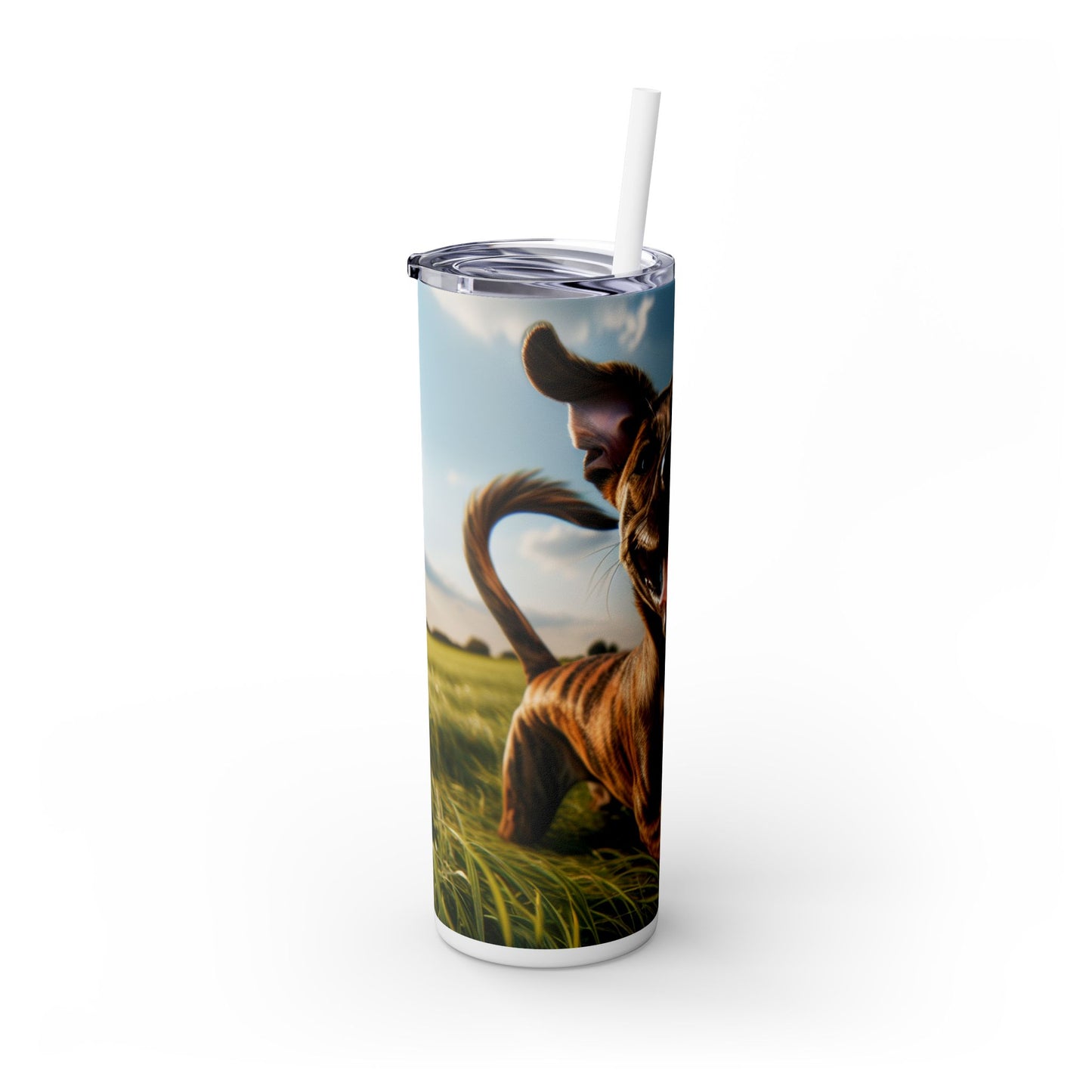 Treeing Tennessee Brindle Tumbler with Straw, 20oz