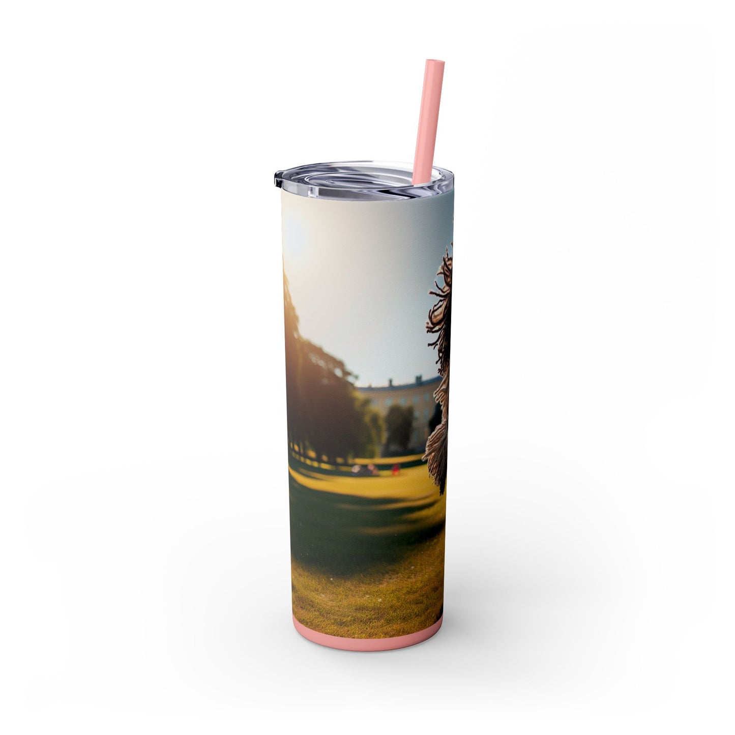 Puli Skinny Tumbler with Straw, 20oz