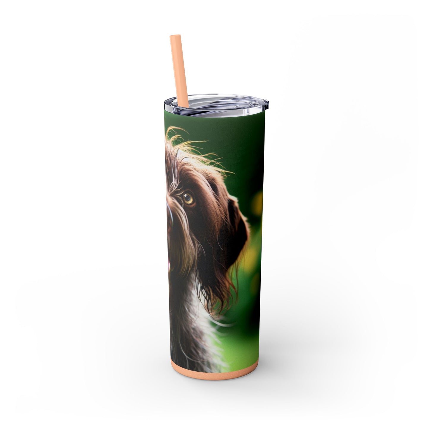 German Wirehaired Pointer Tumbler with Straw, 20oz