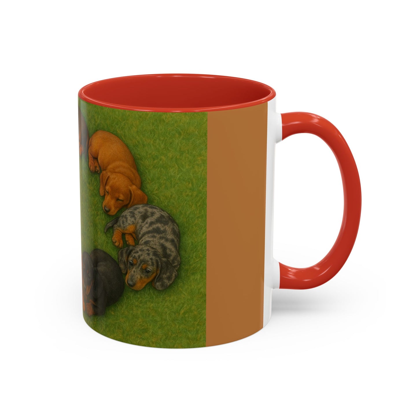 Dachshund puppies Accent Coffee Mug - Perfect Gift for Dog Lovers