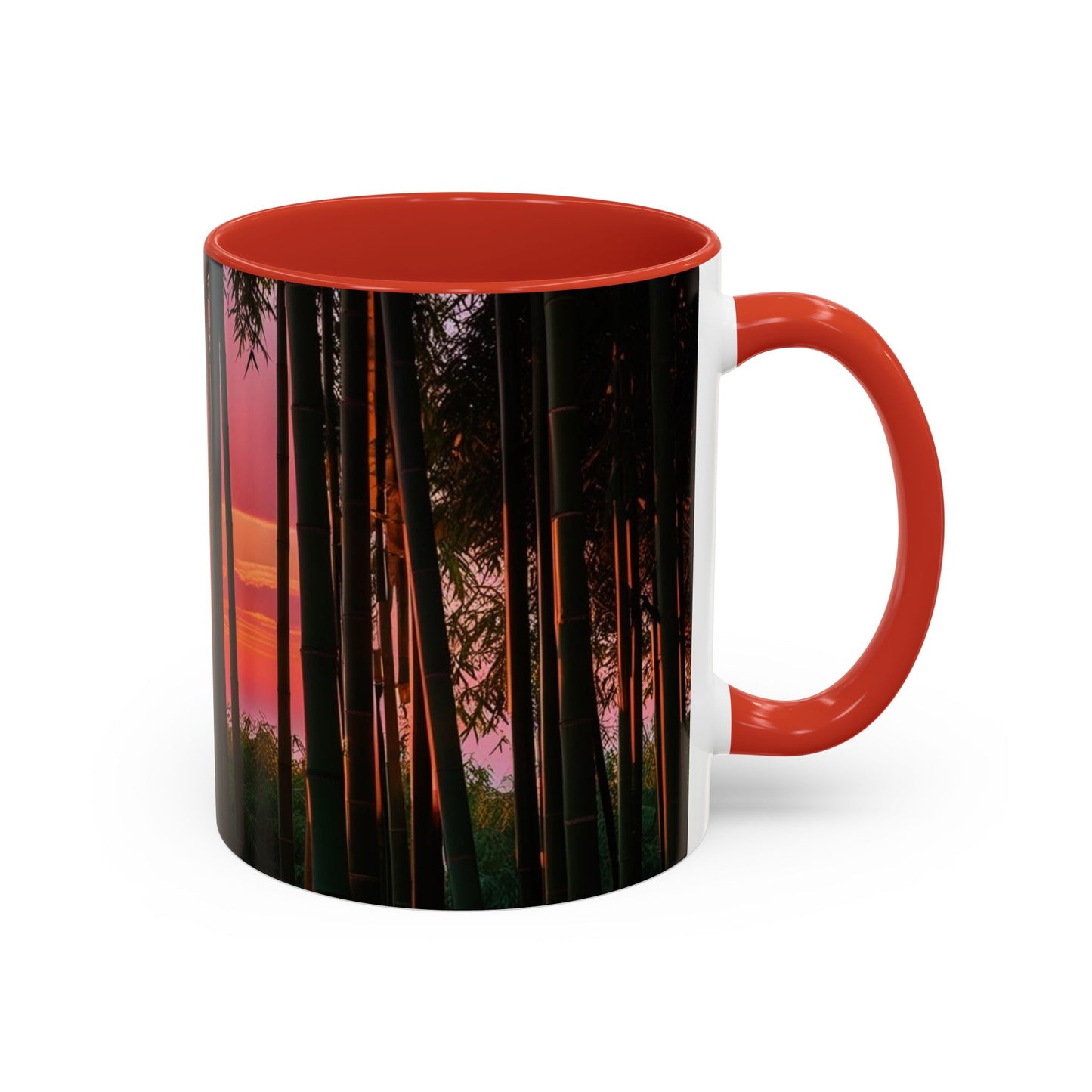 Bamboo Forest Sunrise Accent Coffee Mug - Perfect Gift for Dog Lovers