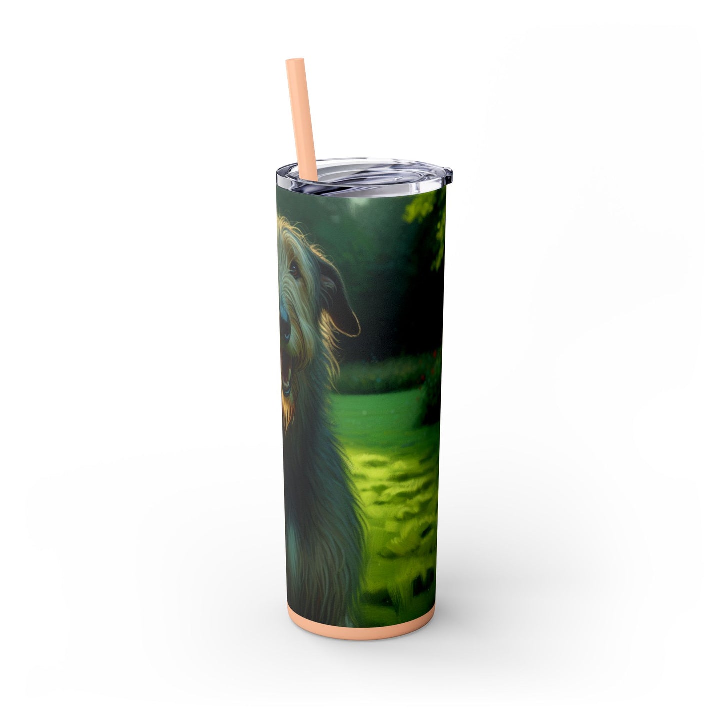Irish Wolfhound Tumbler with Straw, 20oz