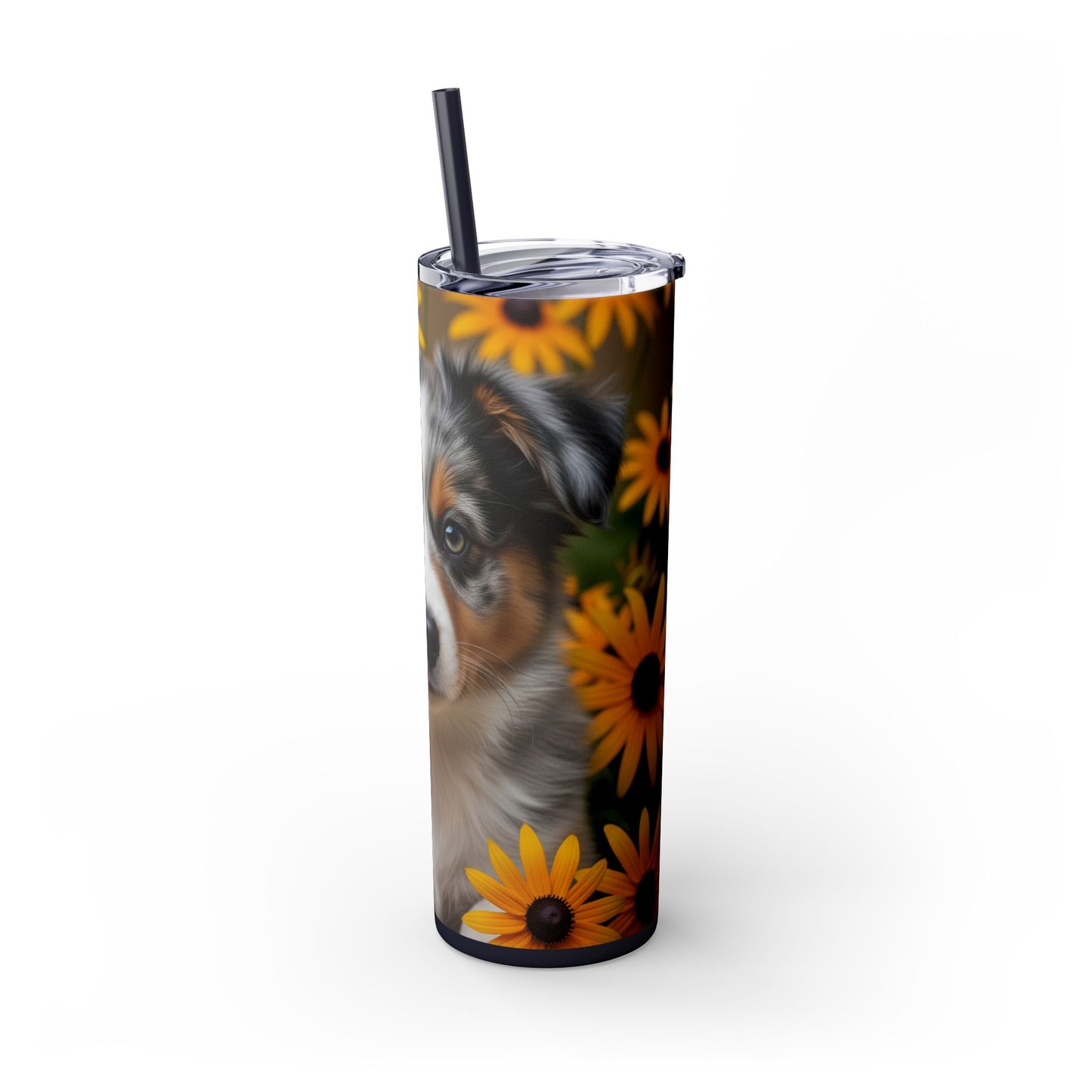 Miniature American Shepherd Tumbler with Straw, 20oz