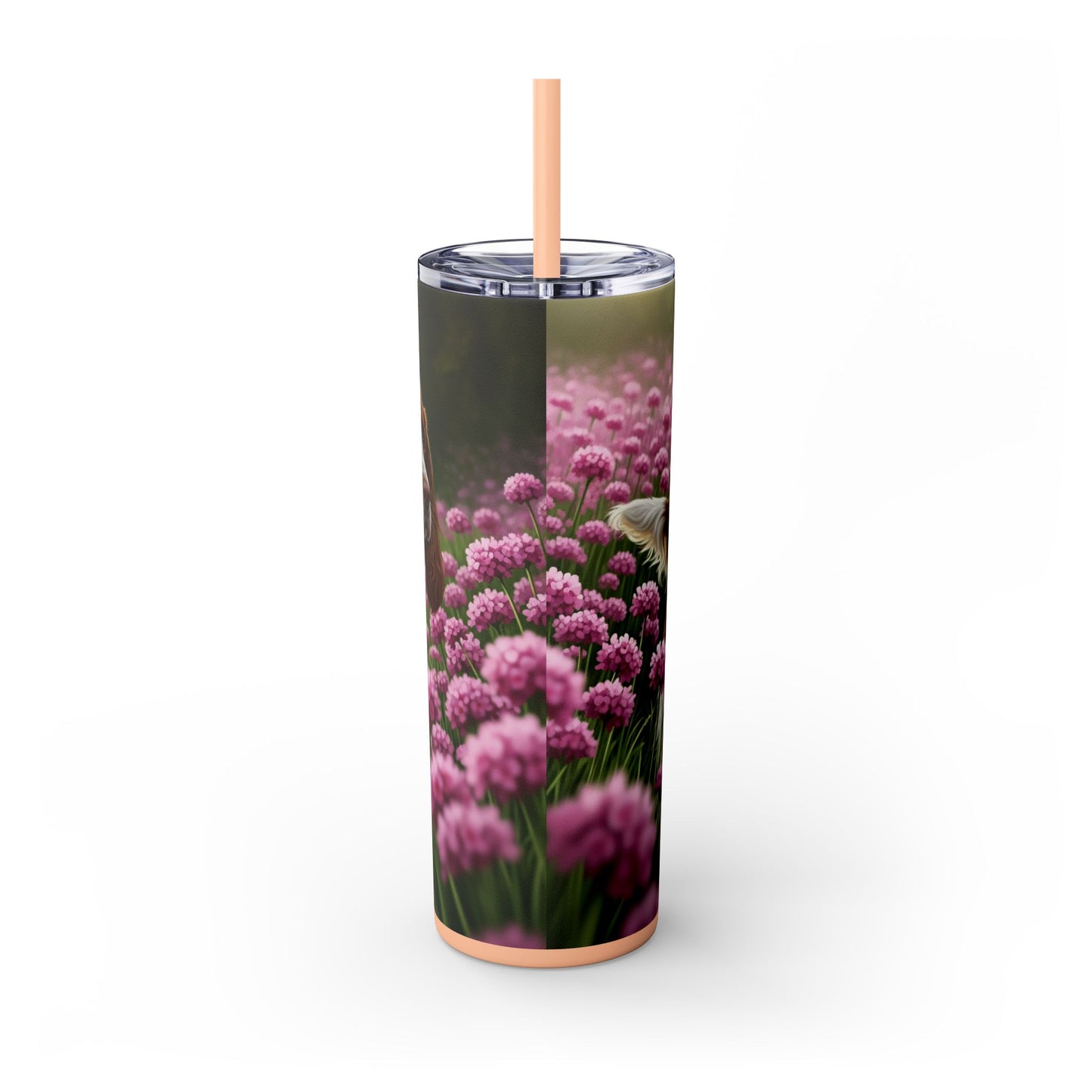 English Springer Spaniel Skinny Tumbler with Straw, 20oz