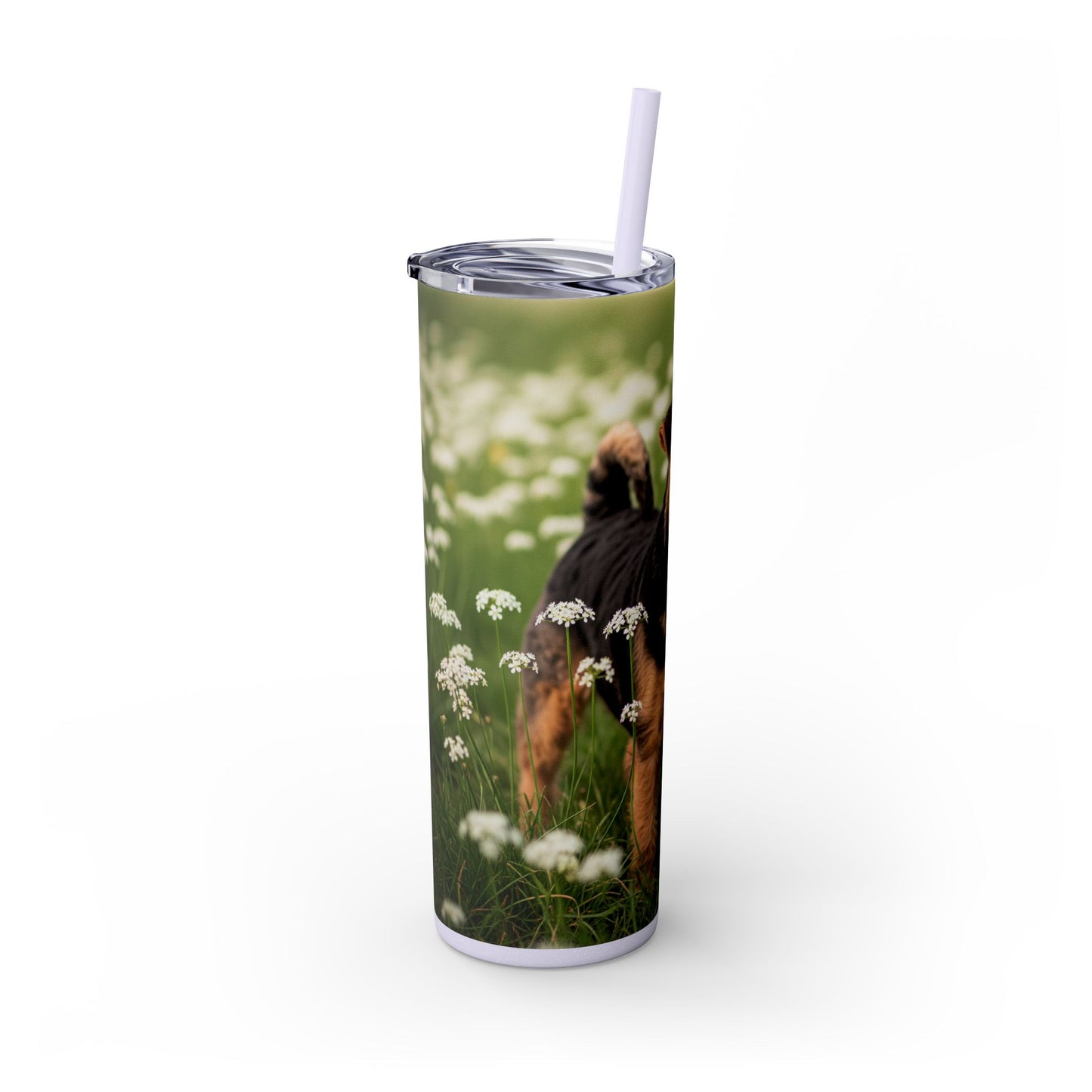 Lakeland Terrier Tumbler with Straw, 20oz