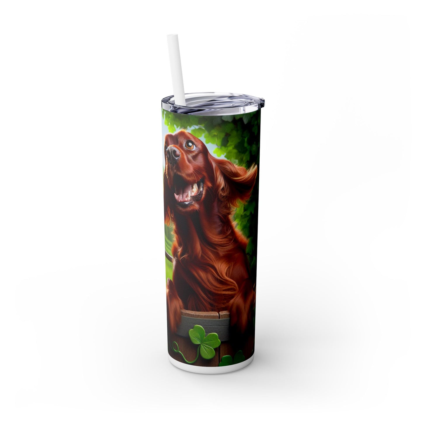 Irish Setter Tumbler with Straw, 20oz