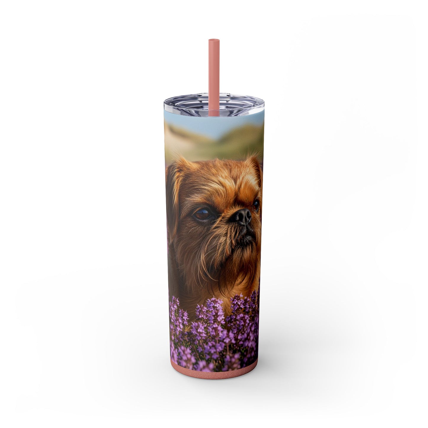 Griffon Bruxellois Tumbler with Straw, 20oz