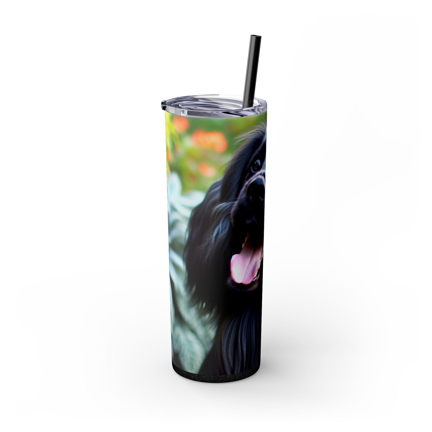 Blue Picardy Spaniel Tumbler with Straw, 20oz