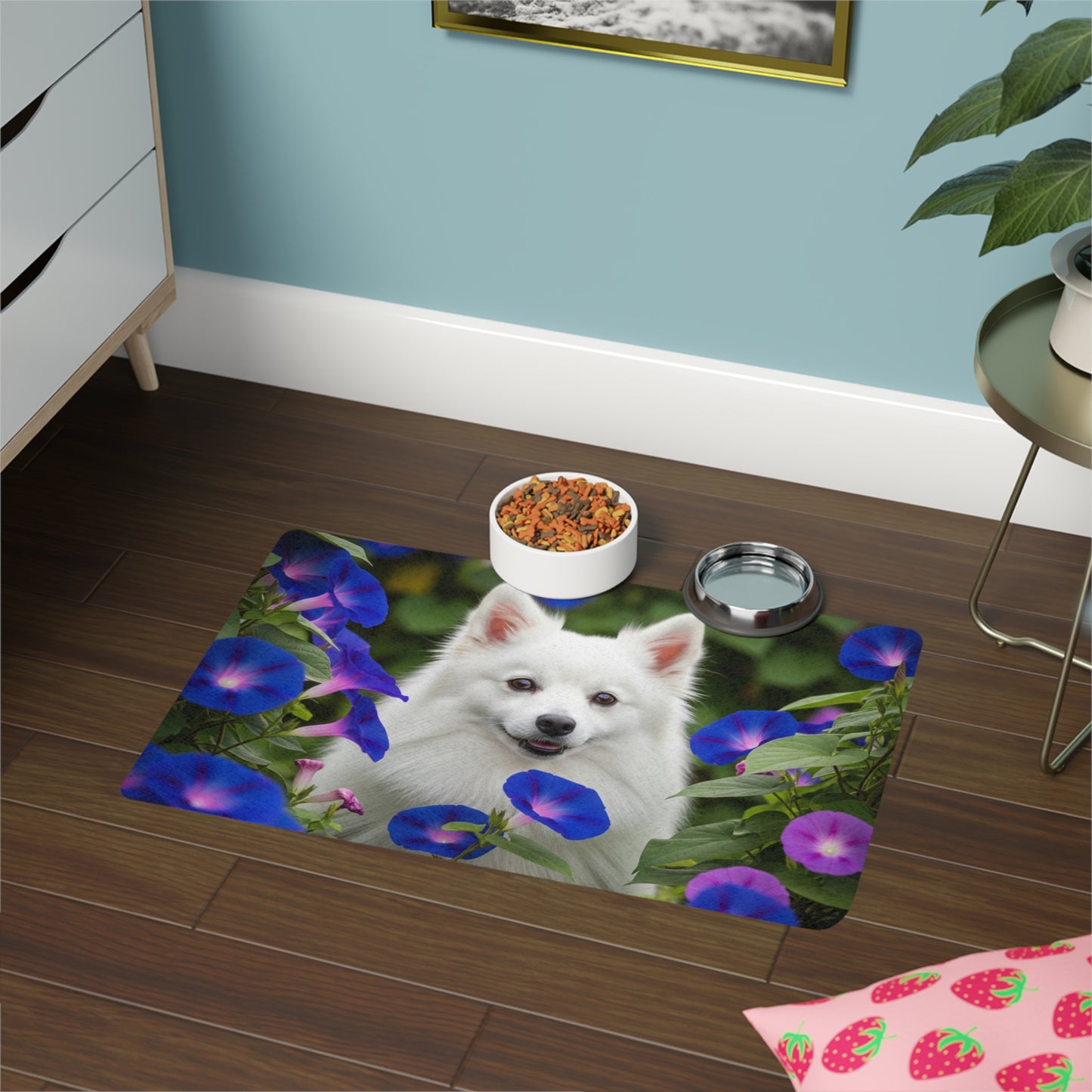 Pet Food Mat (12x18) - Japanese Spitz