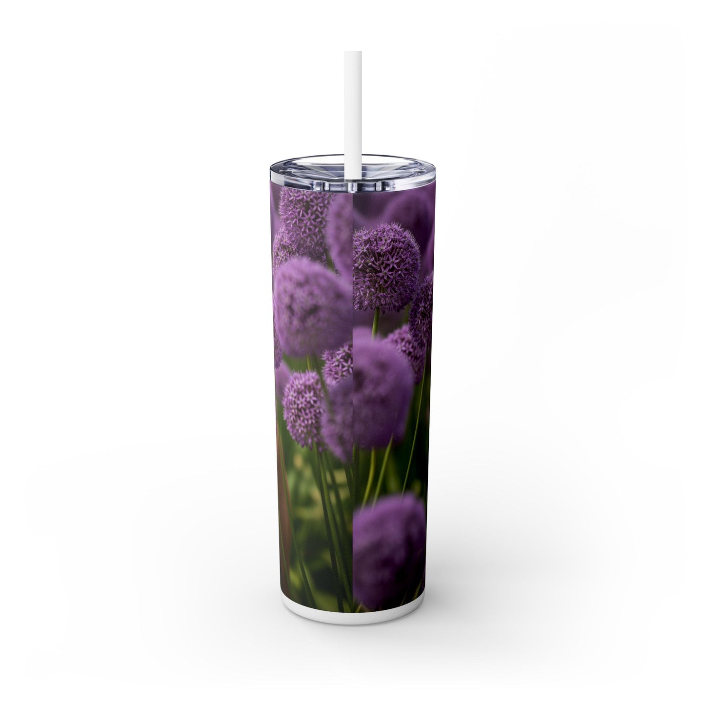 Canaan Dog Skinny Tumbler with Straw, 20oz