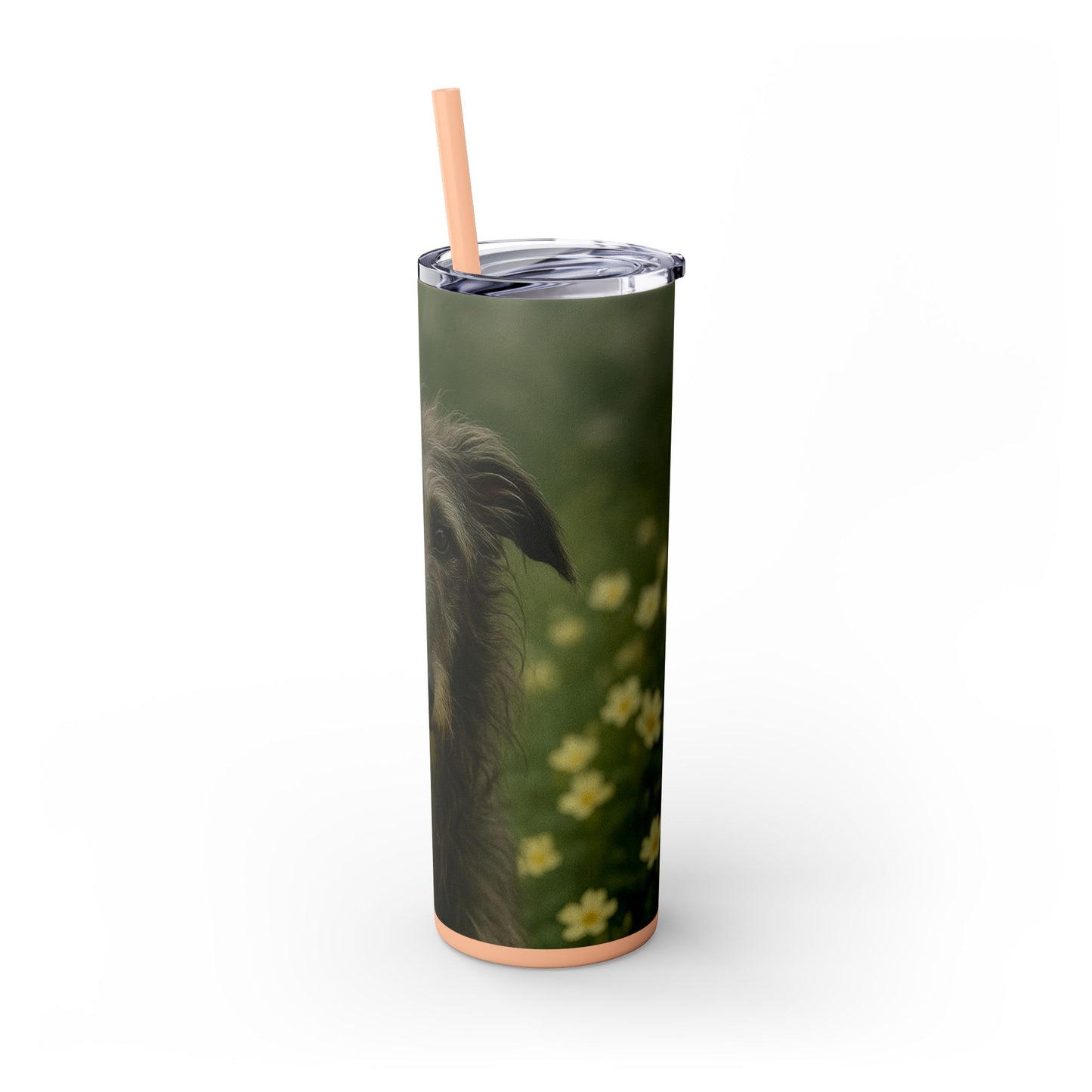 Scottish Deerhound Tumbler with Straw, 20oz