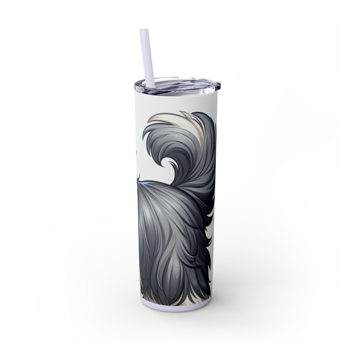 Old English Sheepdog Tumbler with Straw, 20oz